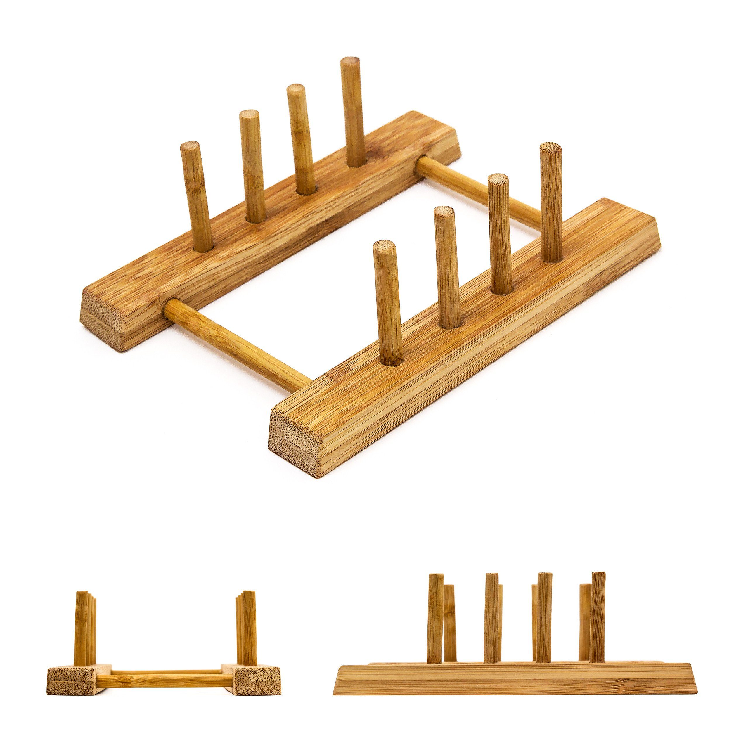 relaxdays Set Bambus gestreift, Bambus