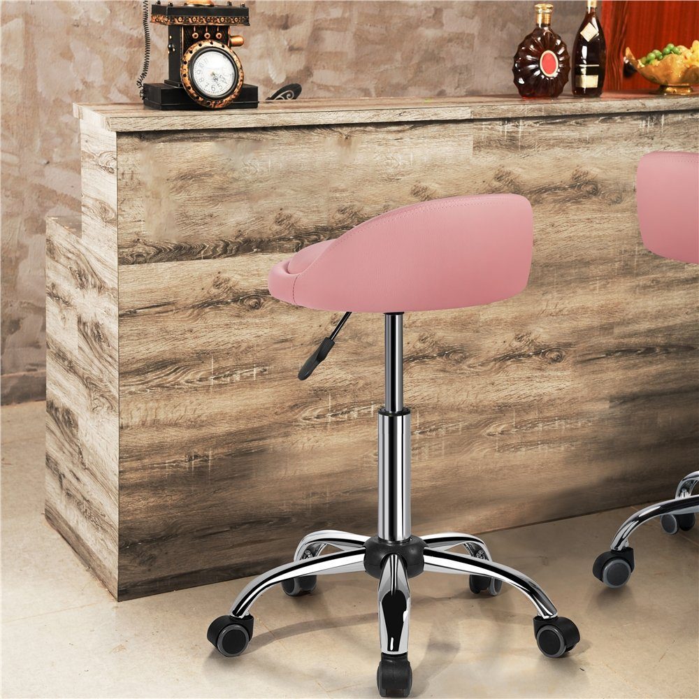 Yaheetech Drehhocker Barhocker mit 5 Rollen (1 St), Arbeitshocker 55,5 cm – günstig online kaufen