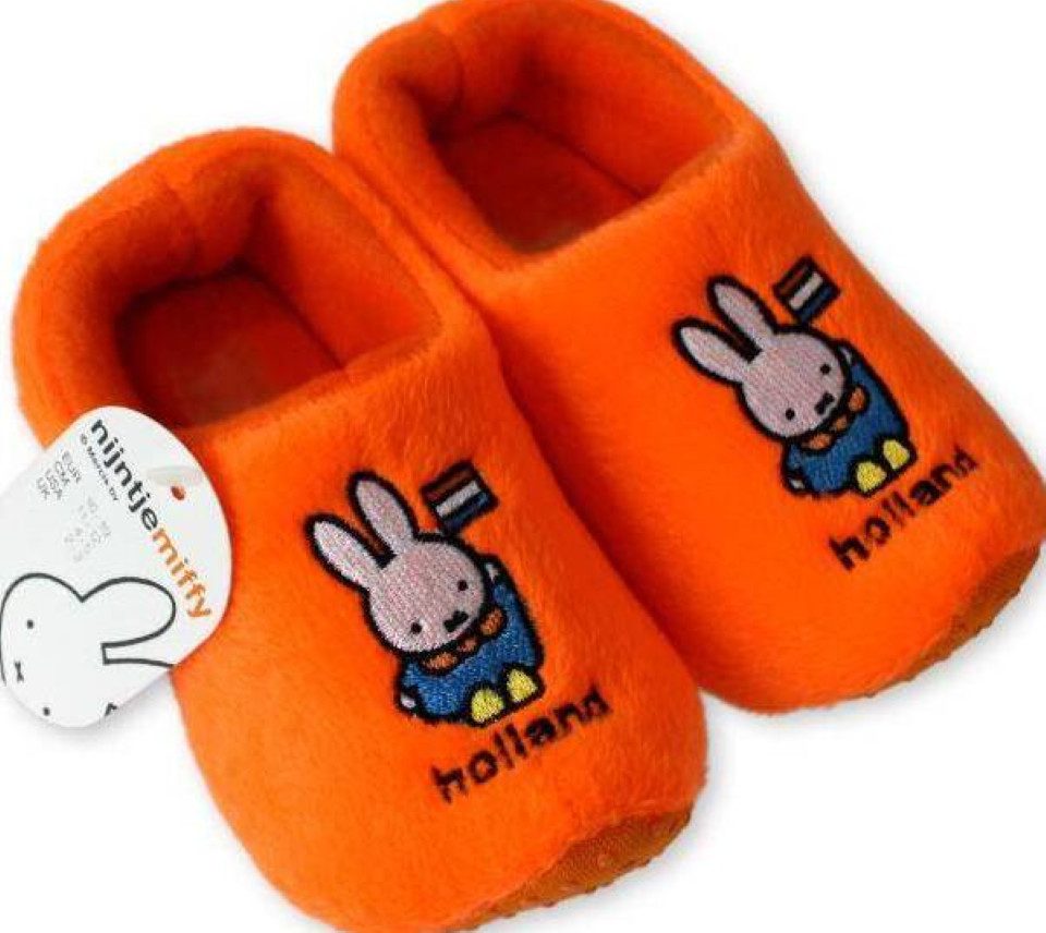 Klompenfabriek Nijhuis BV Original Holländische Hausschuhe: Miffy Plüsch Hausschuhe (verschiedene Größen)