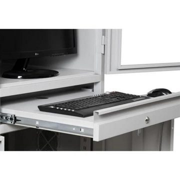 PROREGAL® Computerschrank Industrie-PC-Schrank Bear, HxBxT 170x68x60cm, Grau