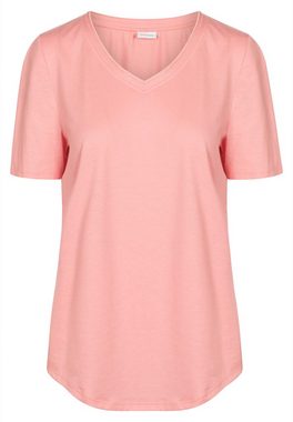 Rösch Pyjamaoberteil Basic (1-tlg) Schlafanzug T-Shirt - Baumwolle - Mix & Match T-Shirt mit V-Ausschnitt