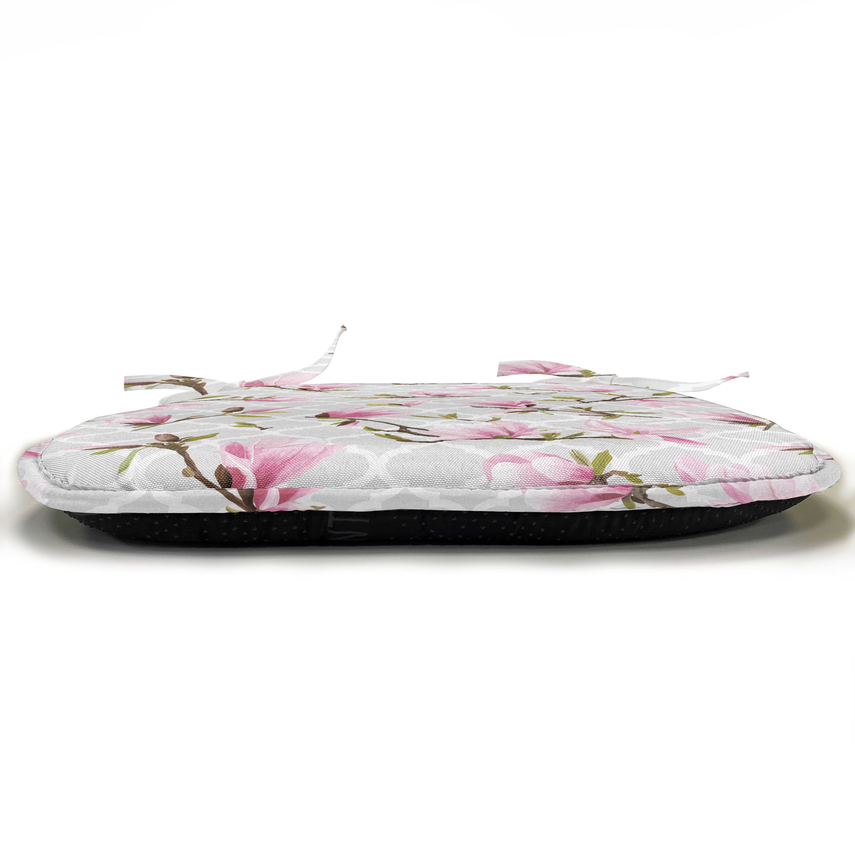 Magnolien-Blumen-Muster mit Dekoratives wasserfestes Riemen Abakuhaus Kissen Stuhlkissen Jahrgang Küchensitze, für