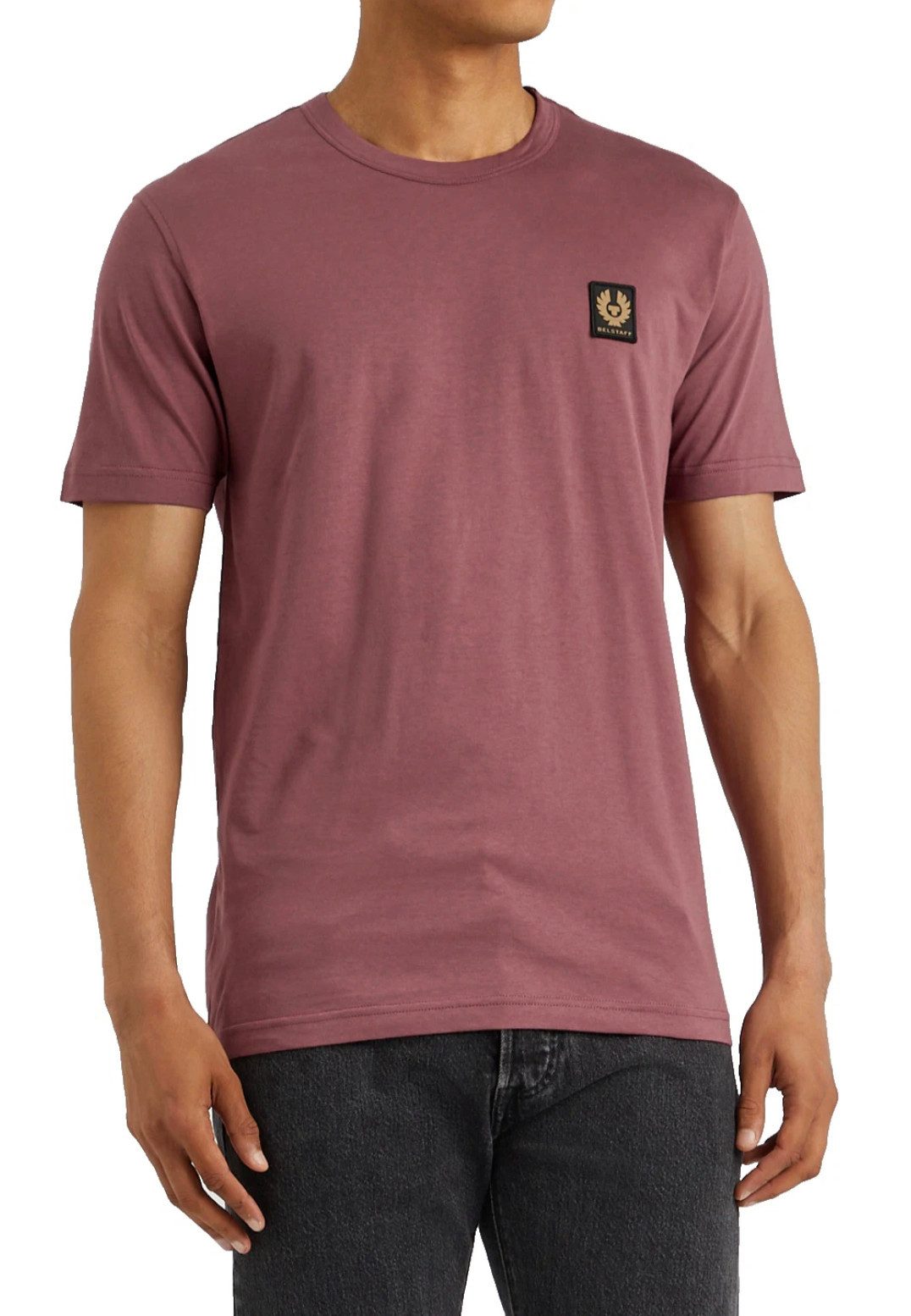 Belstaff T-Shirt Retro 1924 Patch Regular Fit Shirt Gesticktem Rand versehener Phoenix-Patch auf der Brust
