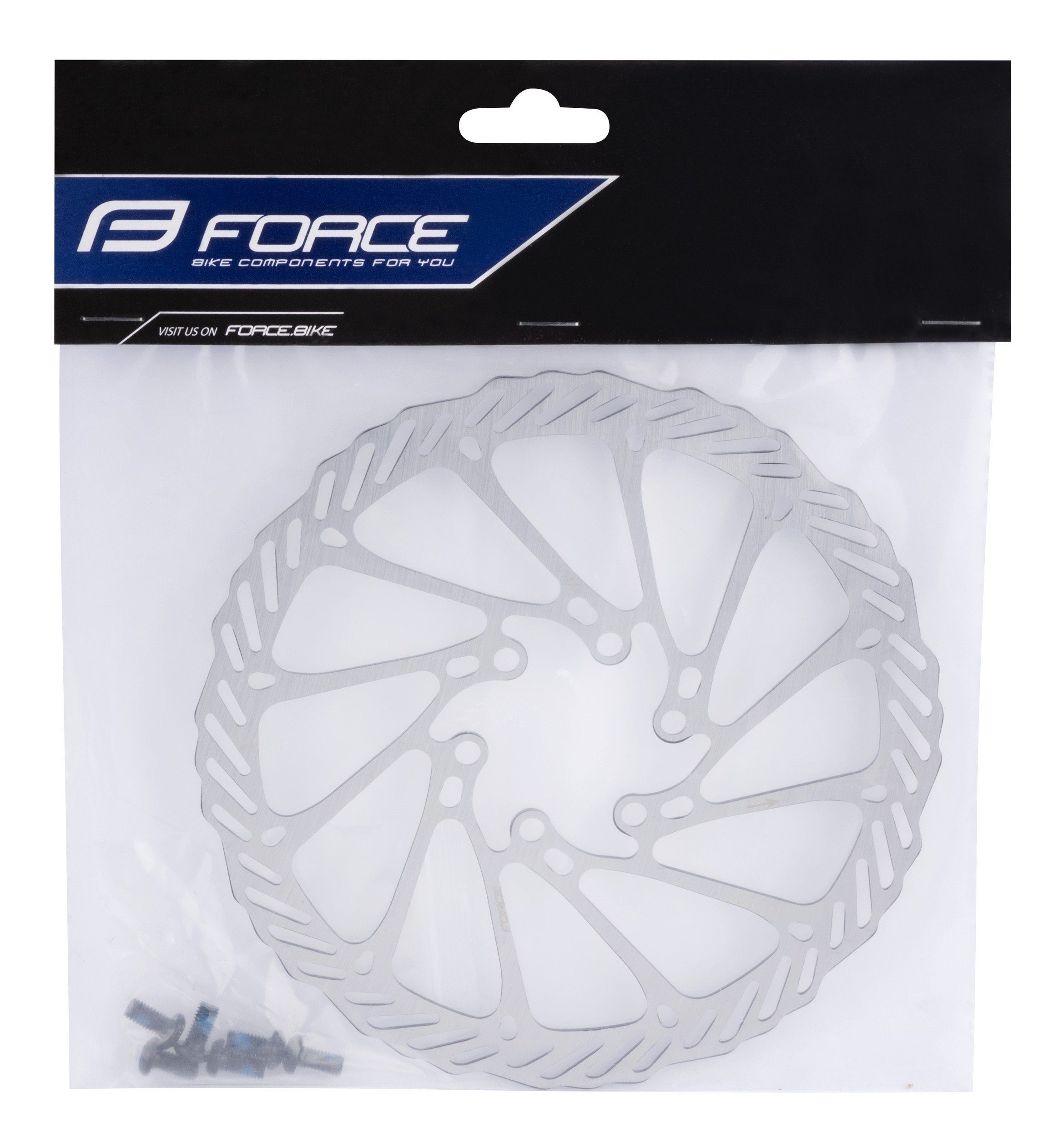 FORCE Scheibenbremse Scheibenbremsscheibe FORCE-2 160 mm, 6-Loch, silber