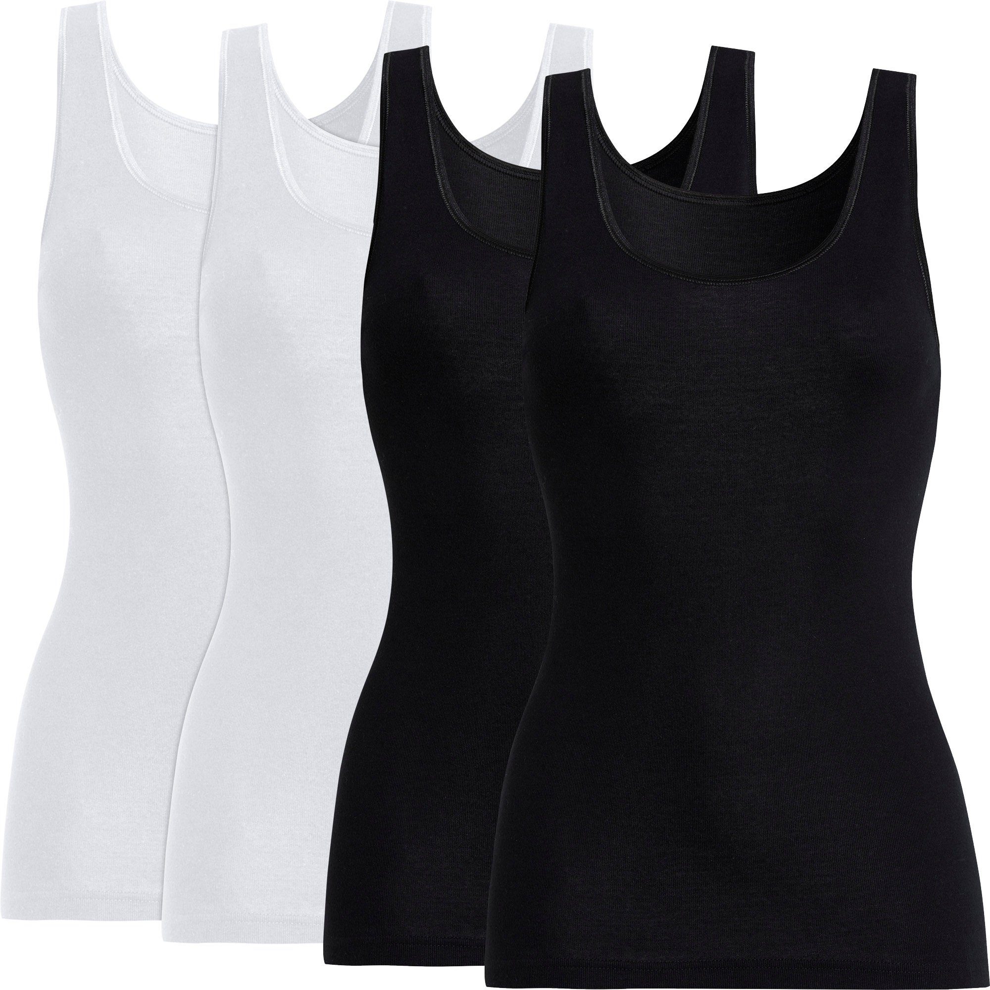 Unterhemd Damen-Unterhemd 4er-Pack
