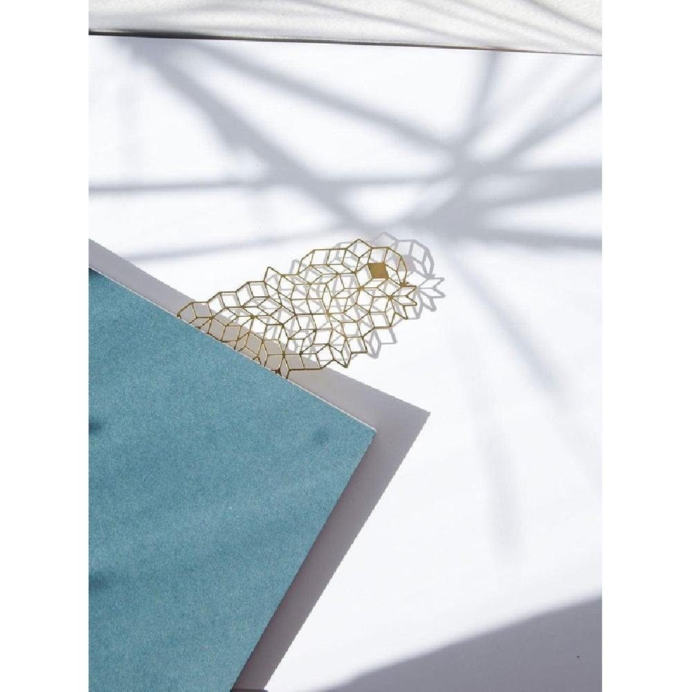 Fundamental Berlin Buchstütze Lesezeichen Penrose Gold