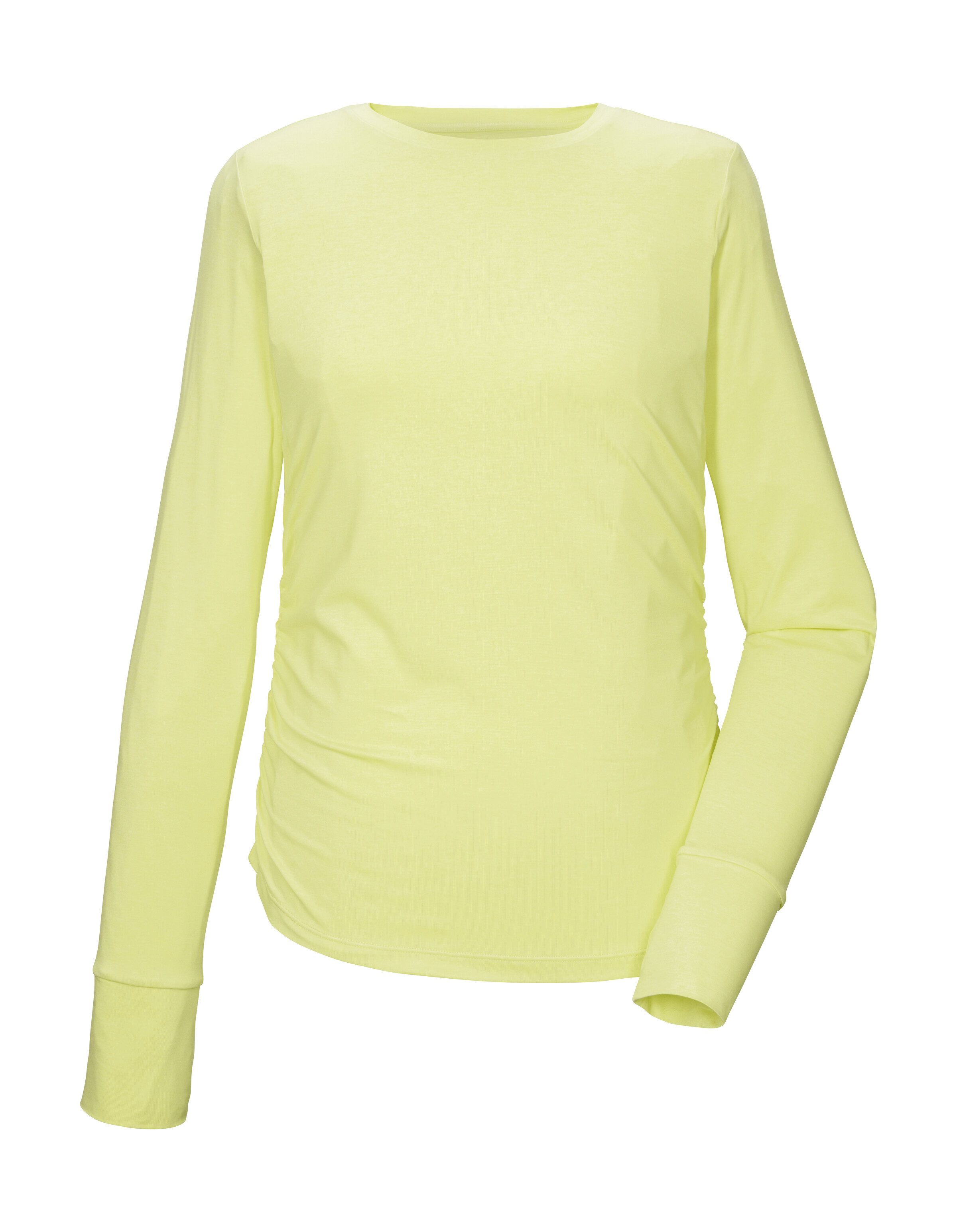 Killtec Langarmshirt KOS 173 WMN LS SHRT Atmungsaktiv, schnelltrocknend, dehnbar, Daumenlöcher, Raffung