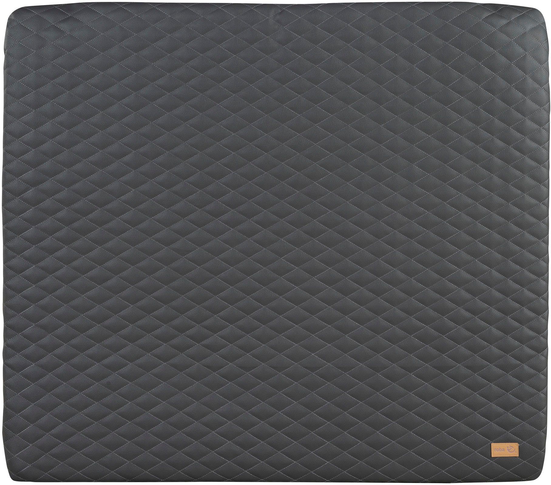 roba® Wickelauflage Luxe, graphite gesteppt