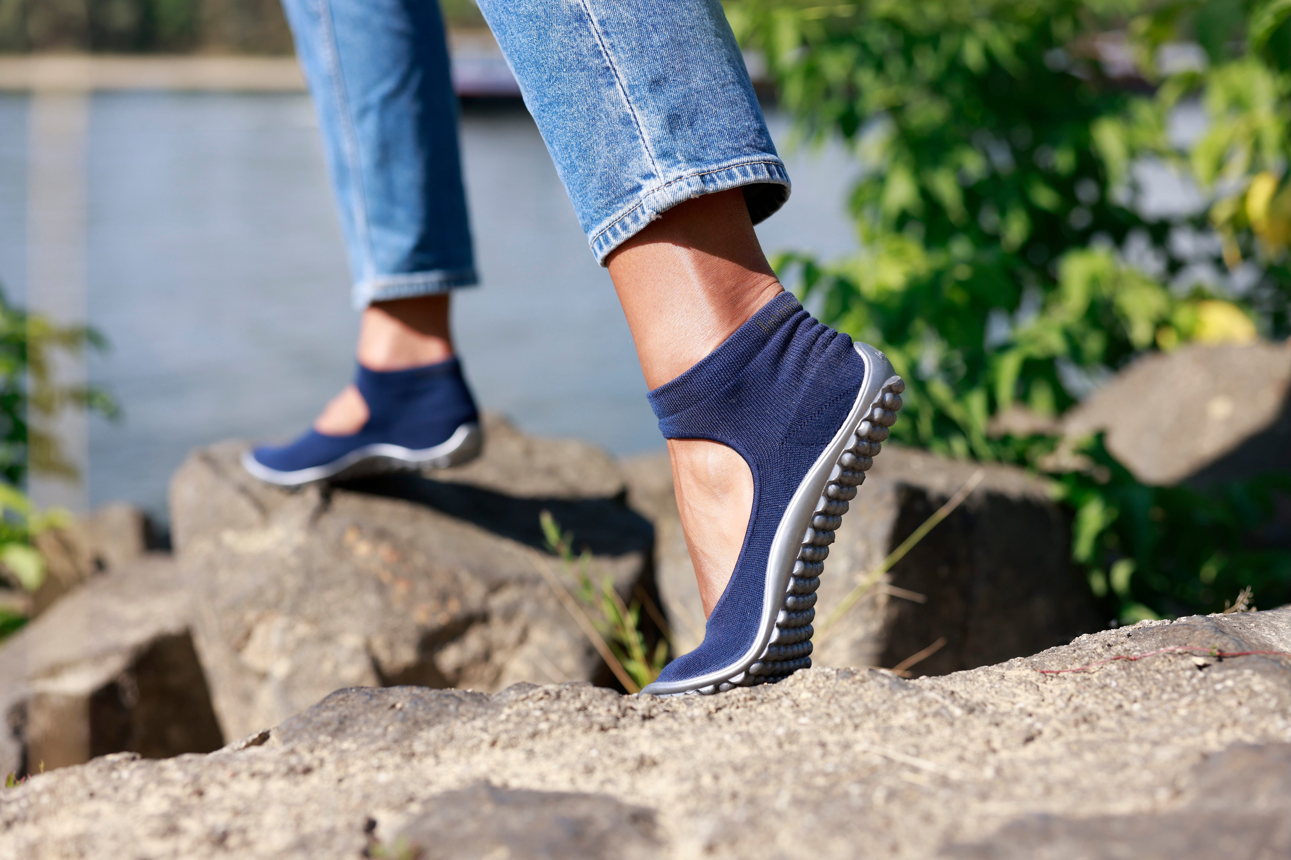 Leguano BALLERINA Barfußschuh Ballerina, Slipper, Bequemschuh Flexibilität vom Zeh bis zur Ferse
