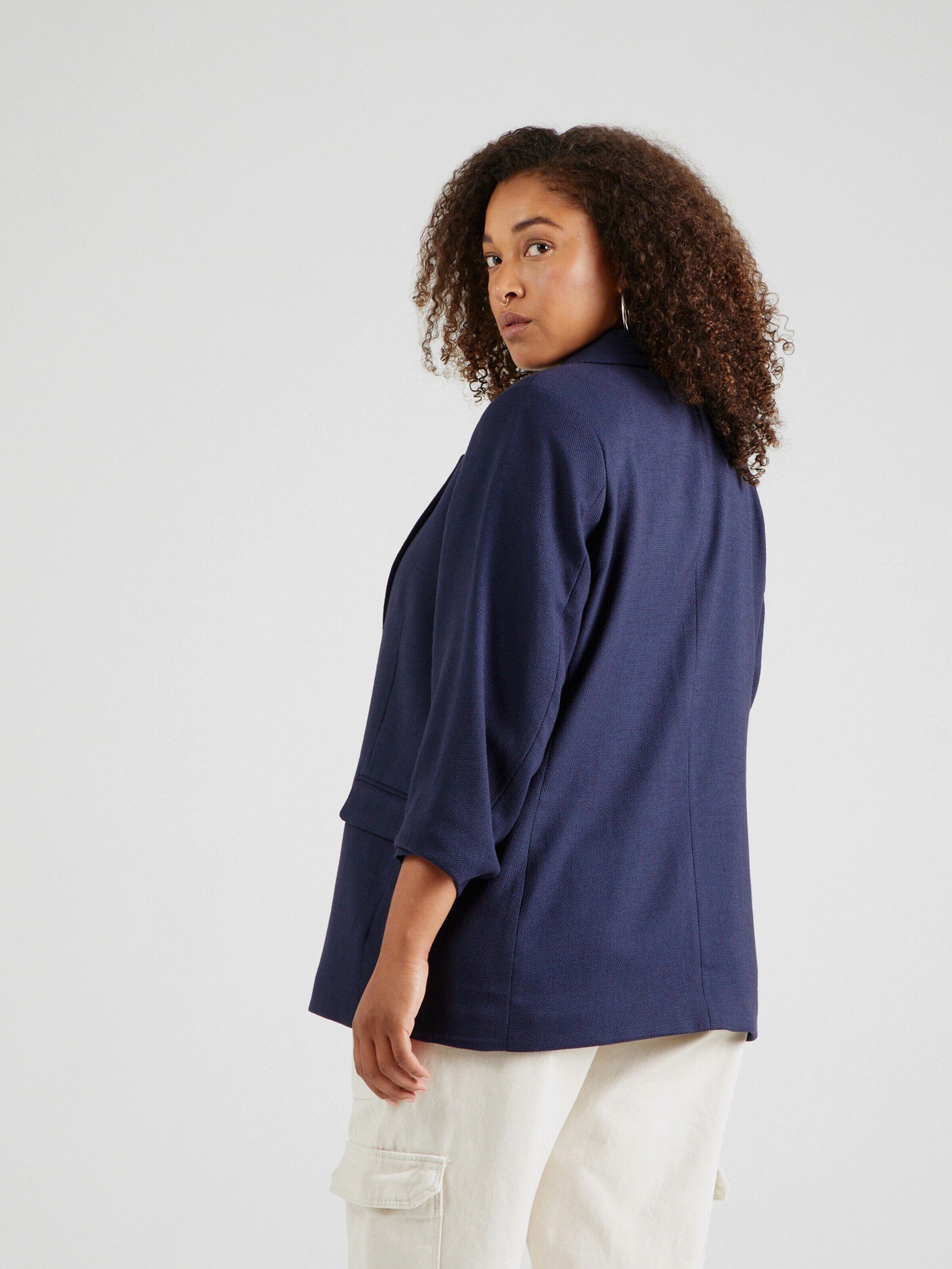 Vero Moda Curve Kurzblazer (1-tlg) Drapiert/gerafft