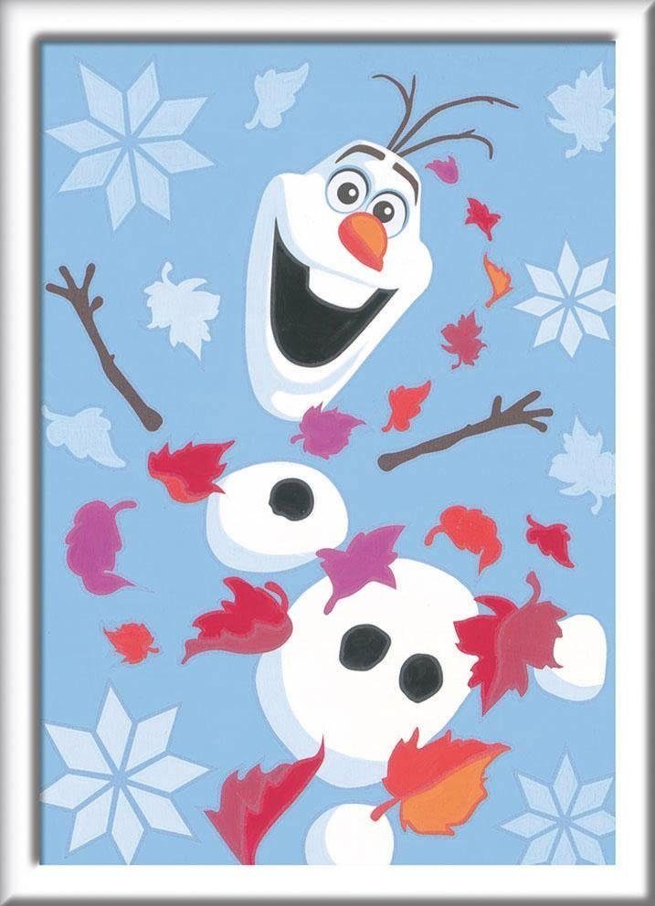 Ravensburger Раскрась по номерам Disney Frozen II, Fröhlicher Olaf, Made in Europe