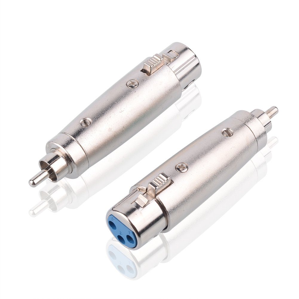 euroharry euroharry Vernickelt-Plated XLR (F) auf RCA (M) Adapter, XLR ...
