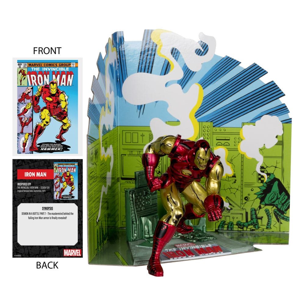 McFarlane Toys Merchandise-Figur Marvel PVC 1/10 Iron Man (The Invincible Iron Man #126) 11 cm
