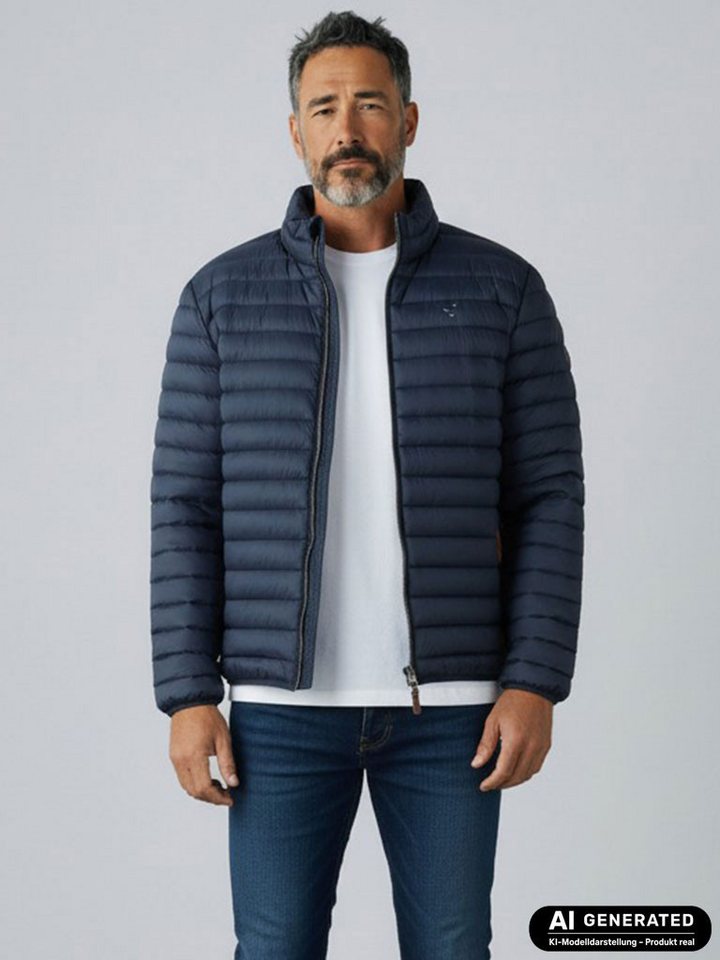 modAS Steppjacke 14103 Herren Jacke mit Stehkragen – Daunenoptik inkl. Aufbewahrungsbeutel