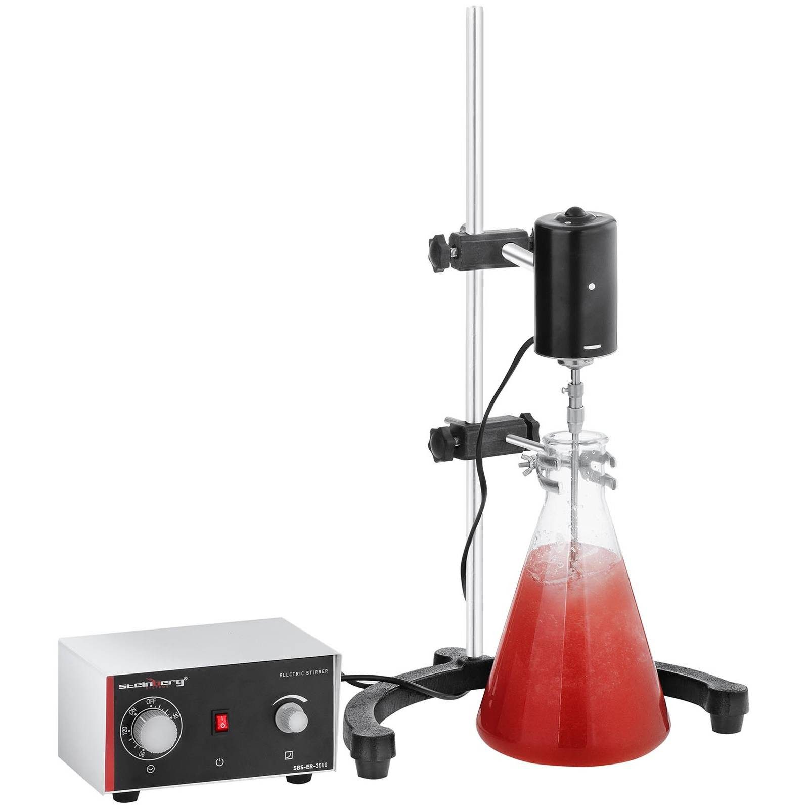 Steinberg Systems Rührquirl Laborrührer Elektrisch Rührer Mixer Stirrer Rührwerk Präzisionskraft, L: 35 cm