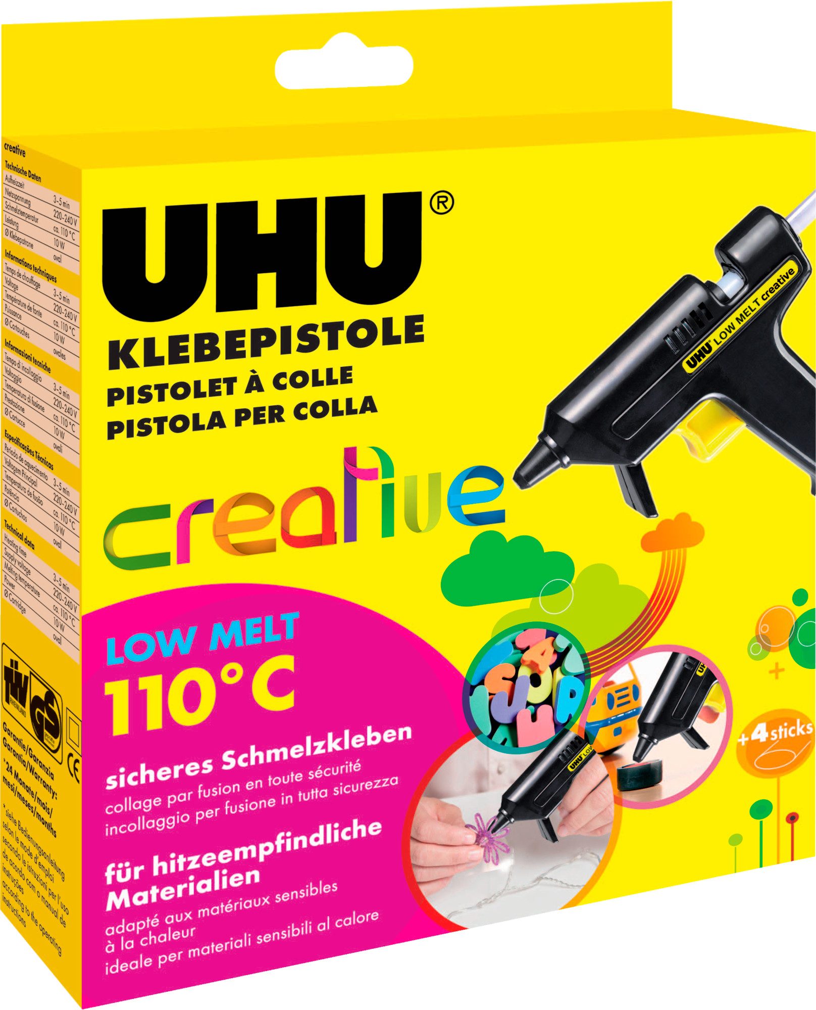 UHU Heißklebepistole LT110, inkl. 14 Klebepatronen