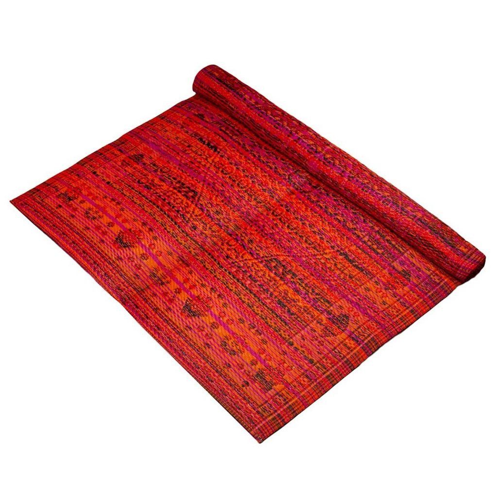 Outdoorteppich Boho Spice Red, Talking Tables, rechteckig, ca. 180 x 120 cm, Polypropylen (PP), für Freizeit, Balkon oder Terrasse