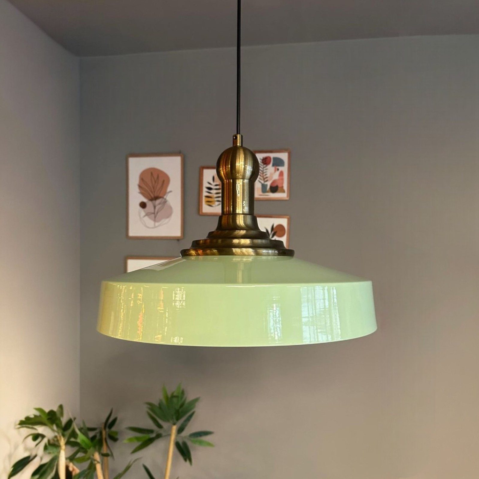 Bamyum Pendelleuchte Ace-Longknob Vintage, Industrial aus Metall E27 Hängelampe, ohne Leuchtmittel