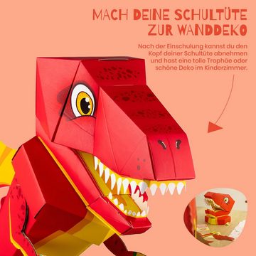 Der kleine Knick Schultüte Schultüte zum selber basteln, Drache & Dino Schulrex, steht von selbst