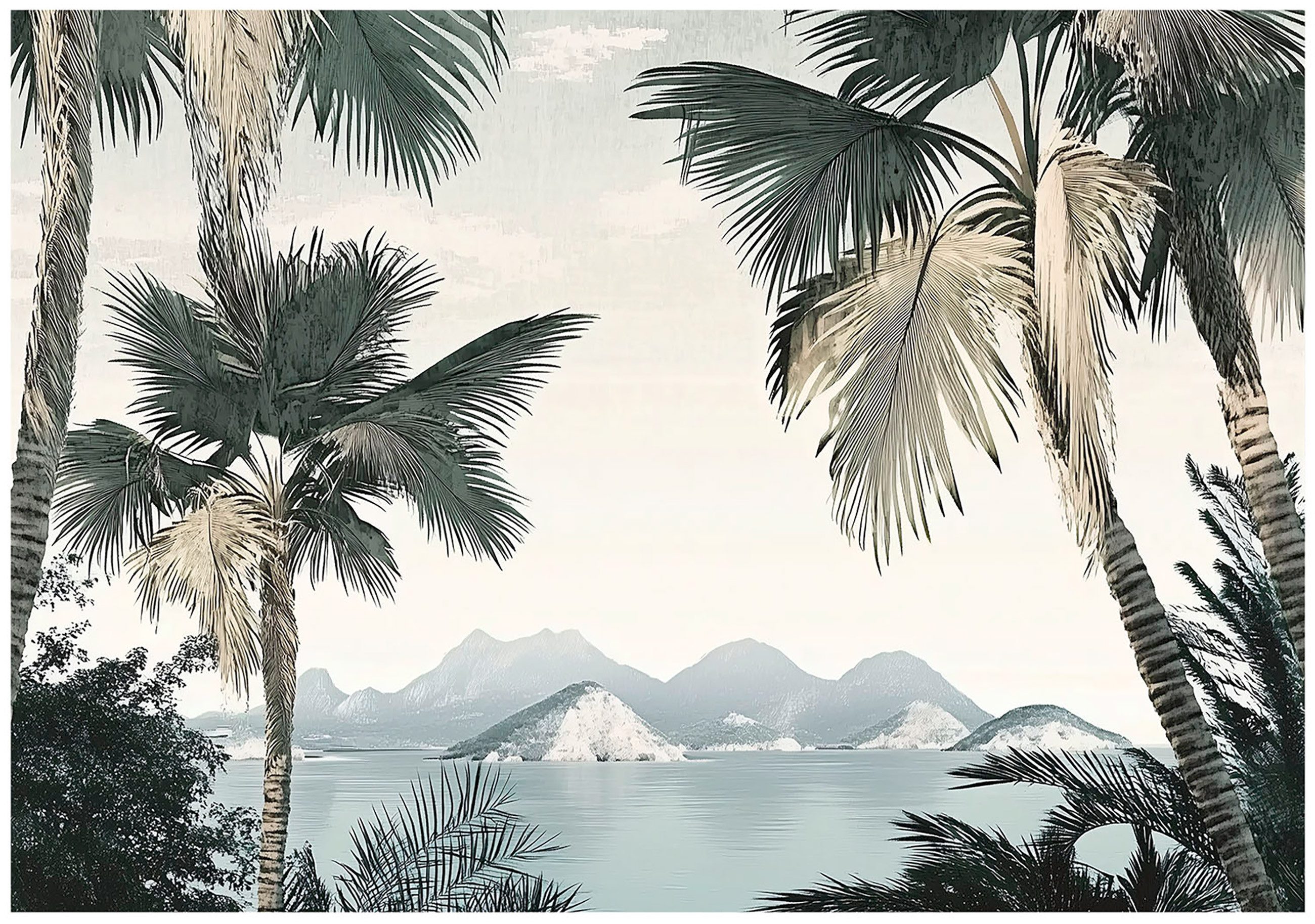 Fototapete Landschaft Natur Palme Vlies Tapete Wohnzimmer Schlafzimmer Wandtapete