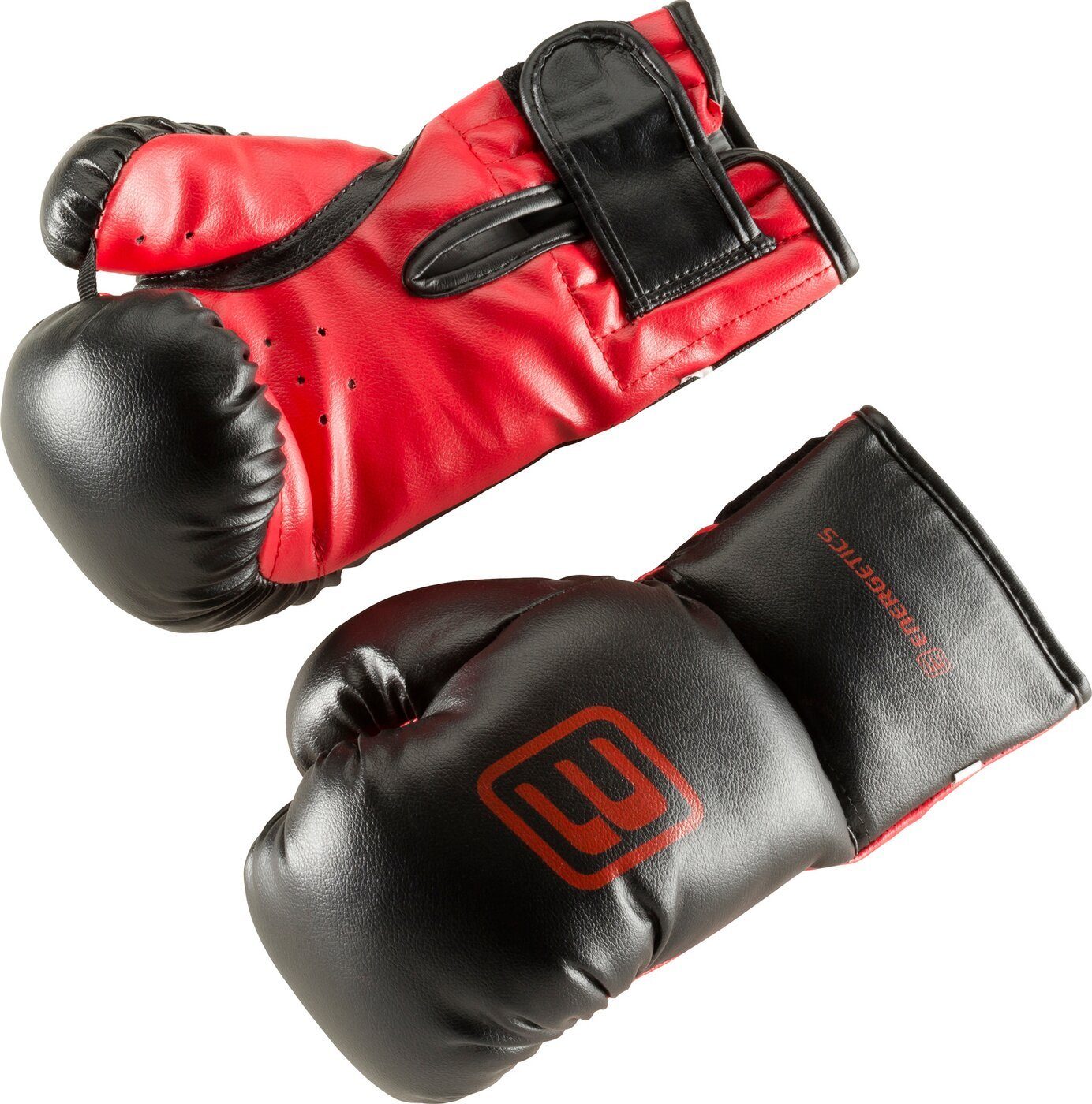 schwarz-rot Ju-Sports Boxhandschuhe Leder 