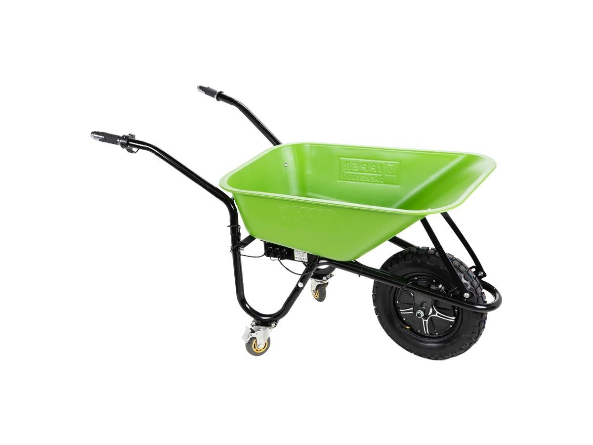 ZIPPER Motorschubkarre ZI-EWB500LI, 75 l, Set, inkl. Ladekabel, 150 kg Traglast, 75 L Fassungsvermögen