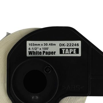 vhbw Etikettenpapier Ersatz für Brother DK-22246 für Drucker & Kopierer Etikettendrucker