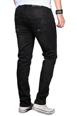 Alessandro Salvarini Slim-fit-Jeans ASLuca Stretch mit Elasthan