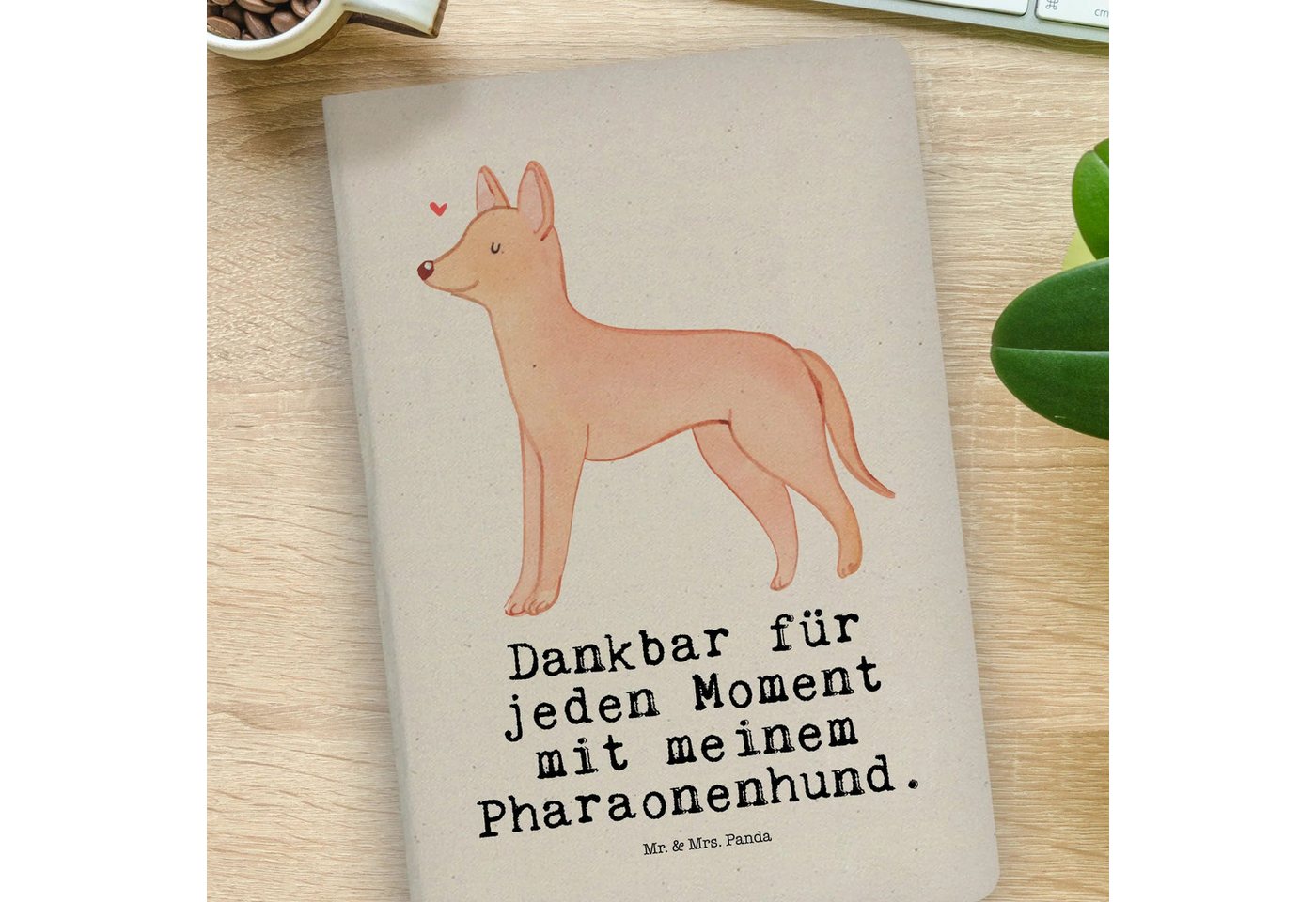 Thumbnail - Mr. & Mrs. Panda Notizbuch Pharaonenhund Moment - Transparent - Geschenk, Natur Notizbuch A4, Ke Mr. & Mrs. Panda, Bezau...