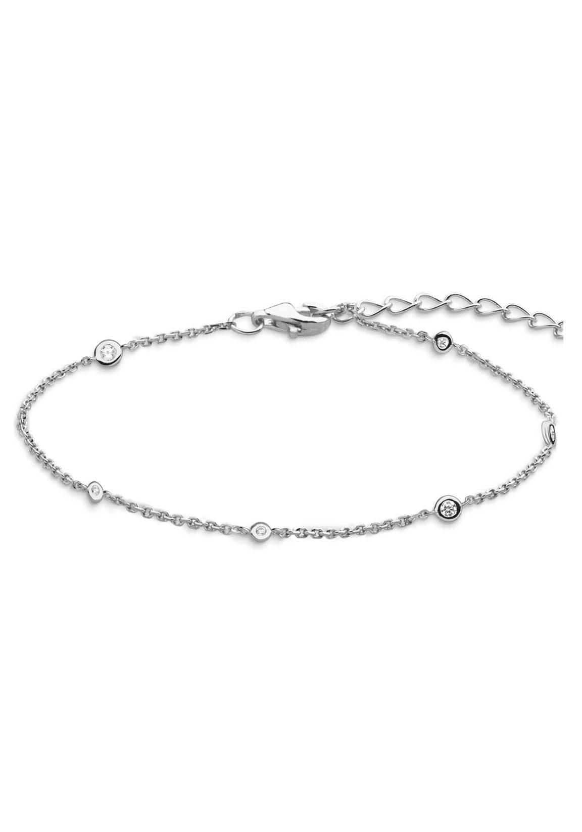 XENOX Armband XS ZARGE SILBER, XS3831, mit Zirkonia (synth)