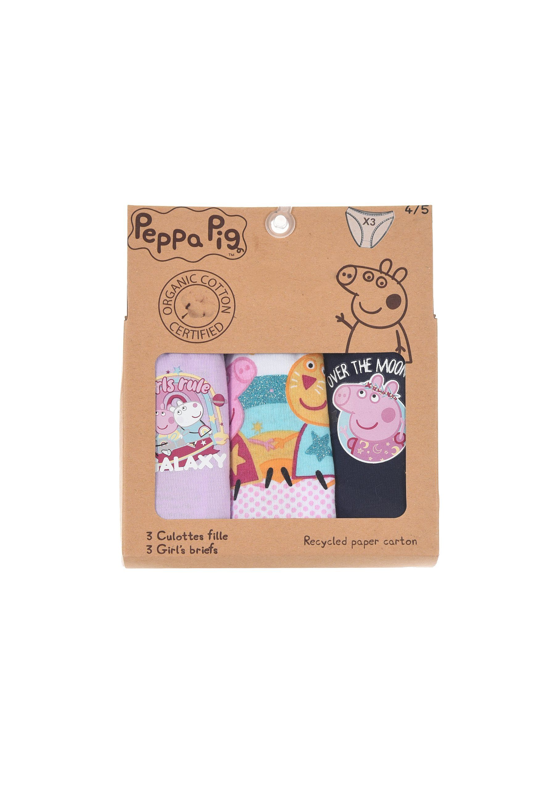 Schlüpfer Pig Peppa Kinder Wutz Unterhosen Mädchen (3-St) Slip Peppa