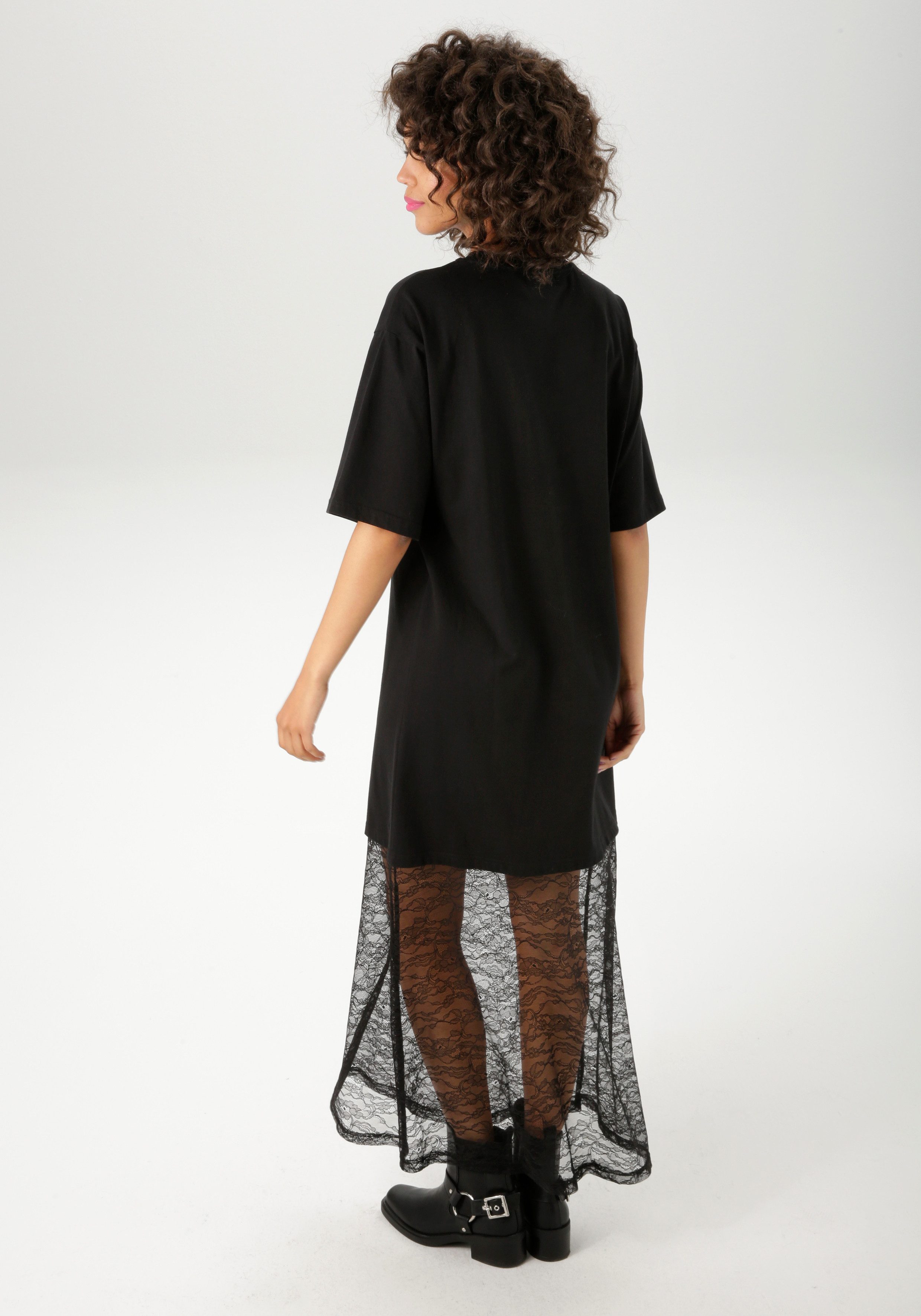 Aniston CASUAL Maxikleid mit raffinierter Spitze am Saum