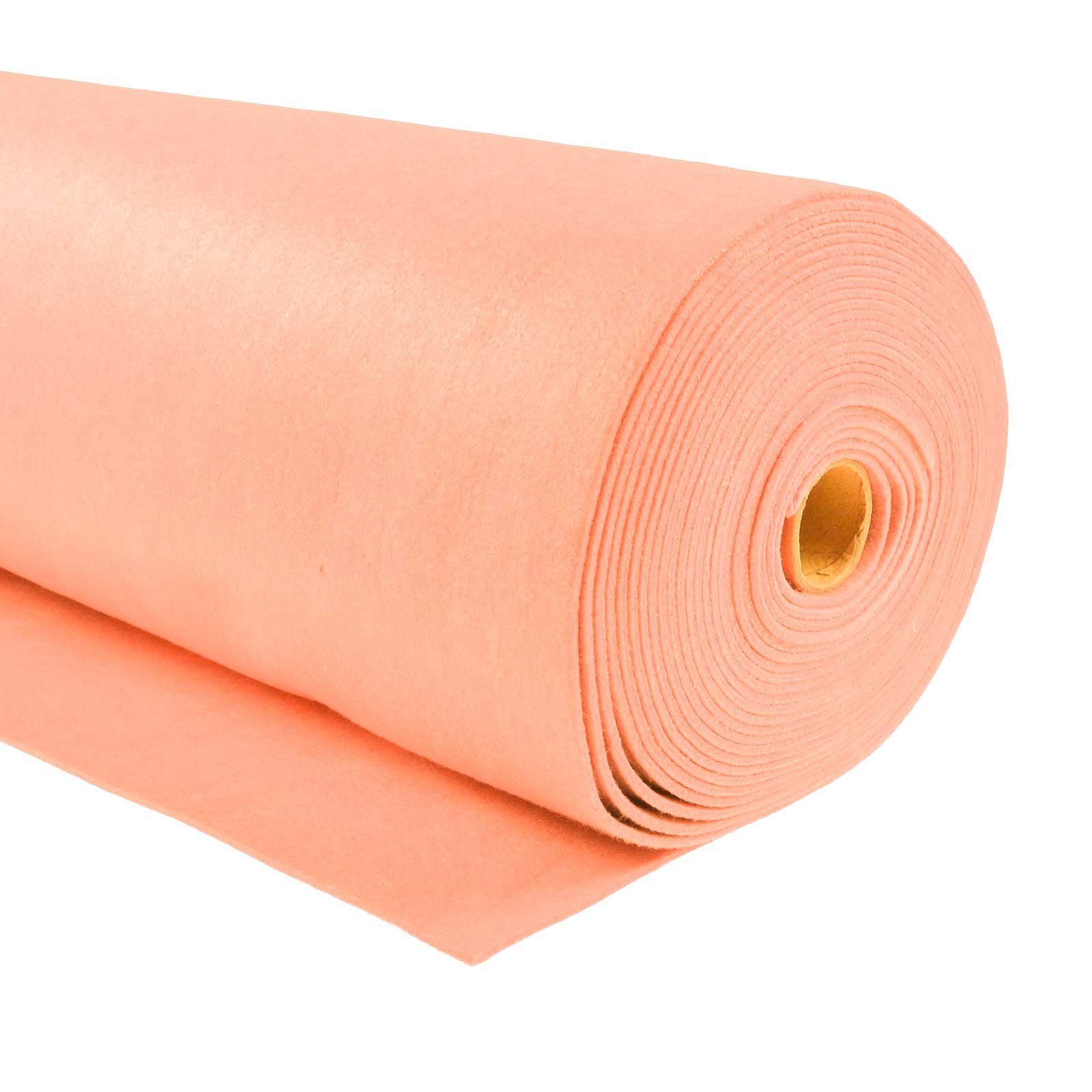 maDDma Stoff 1m waschbarer Bastelfilz Meterware Filz 90cm x 1,5mm, apricot