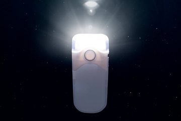 Alecto LED Taschenlampe ATL-80 (1-St), Taschenlampe mit LED-Linse, Aufladbar mit Sensor, Nachtlicht