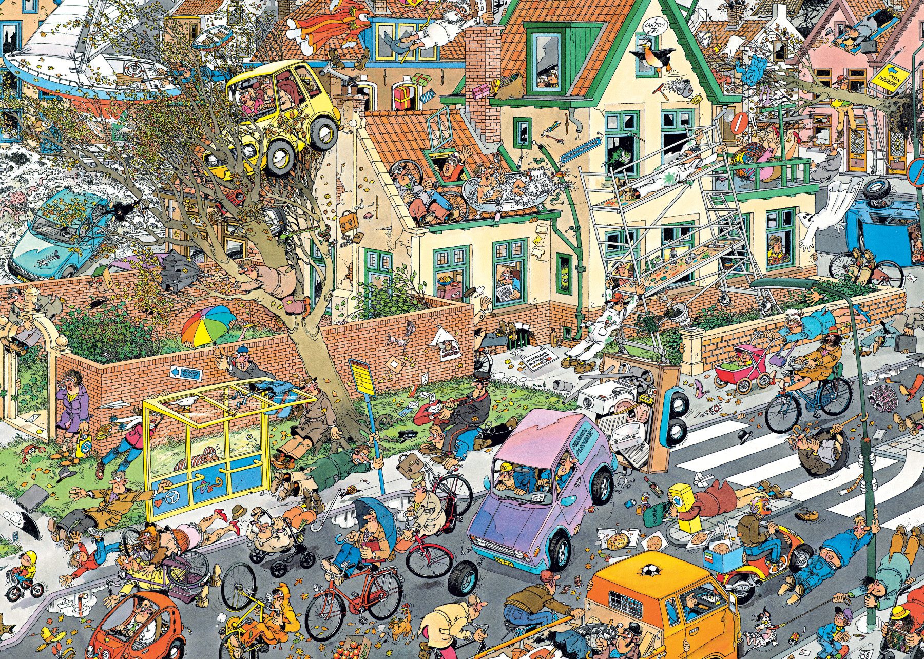 Jan van Haasteren Puzzle Jan van Haasteren, Safari & Der Sturm, 2x1000 Teile Puzzle, 1000 Puzzleteile