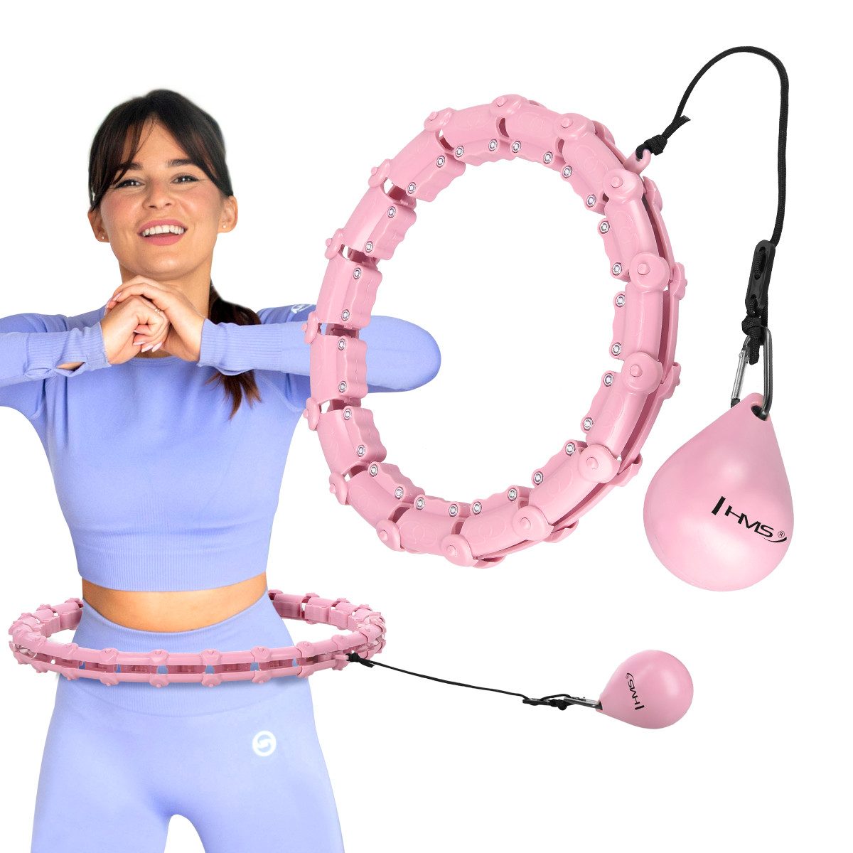 Hula-Hoop-Reifen Hula Hoop mit Gewicht Kugel Fitnessgerät Sportgerät