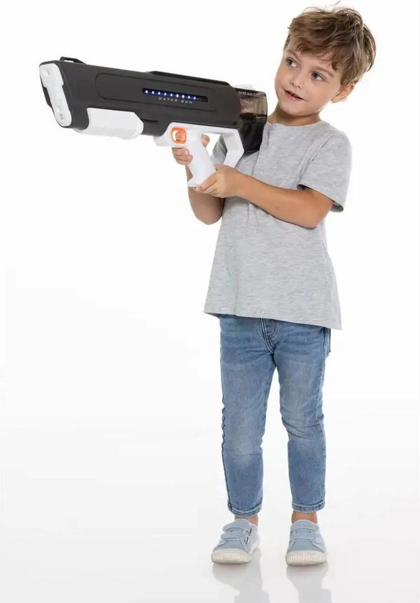 Splash & Fun Spiel Splash & Fun Wassergewehr 58 cm elektrisch mit Licht & Akku