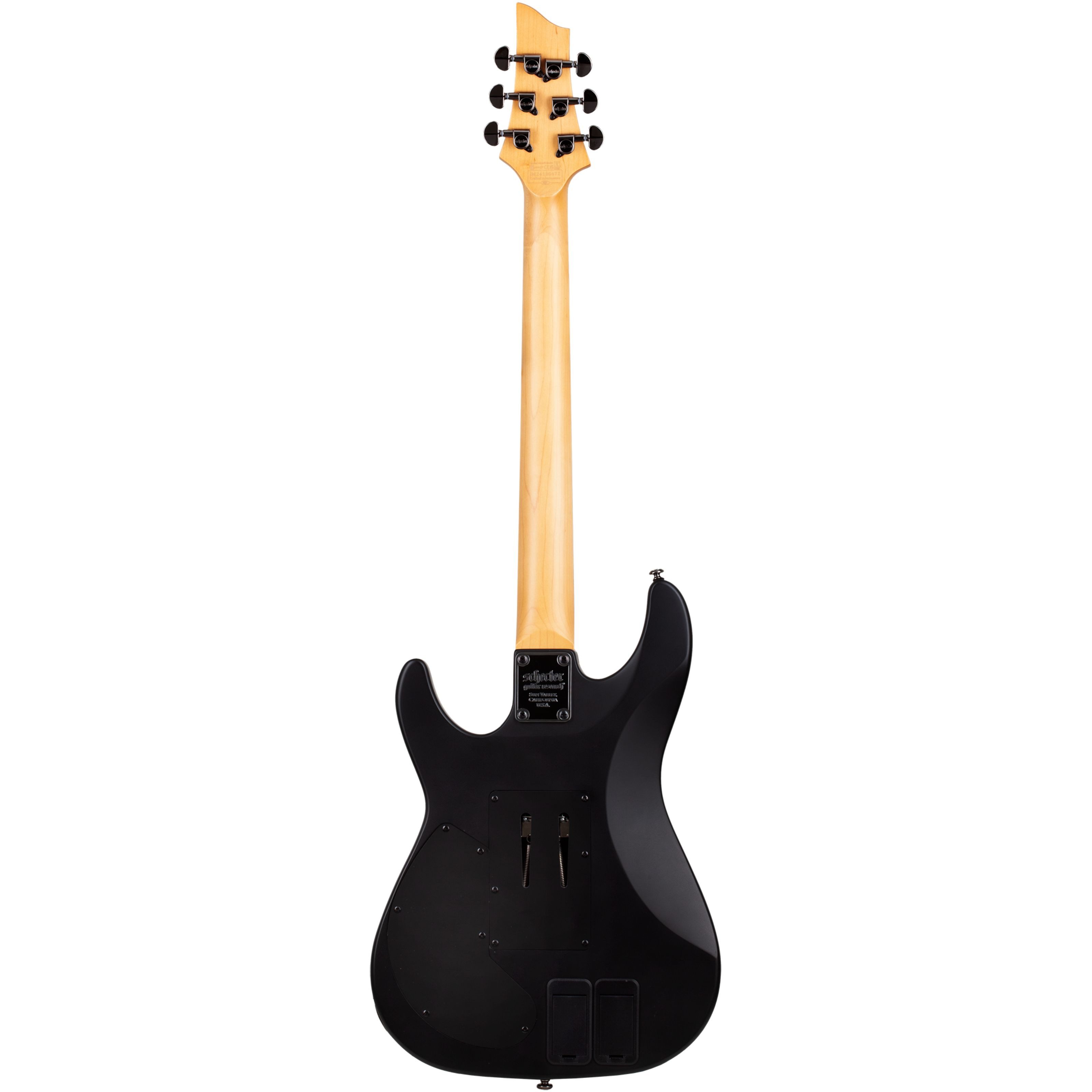 Schecter E-Gitarre, Demon-6 FR S Aged Black Satin - E-Gitarre