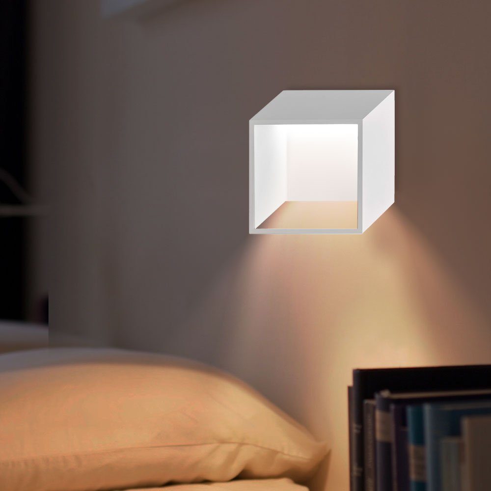 WOFI LED Wandleuchte, LED-Leuchtmittel fest verbaut, Warmweiß, Wandlampe Innen LED Modern Flurlampe Wand LED Lampe Treppenhaus