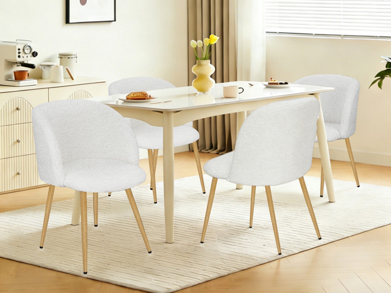 HOMELUX Polsterstuhl Esszimmerstuhl 2/4 Set, Küchenstuhl mit Armlehnen & Me günstig online kaufen