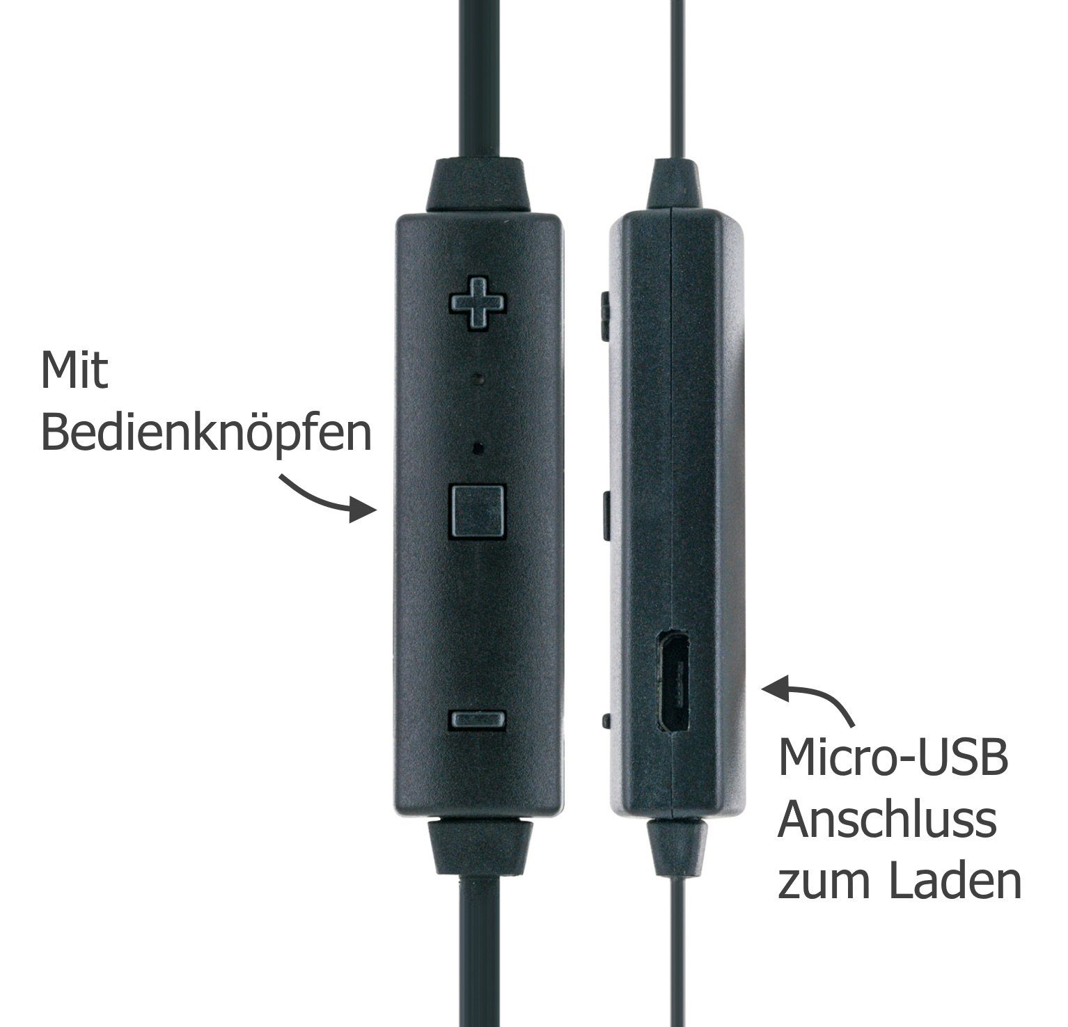 Schwaiger KH710BTS 513 In-Ear-Kopfhörer (Bluetooth, Integrierte Magnete)