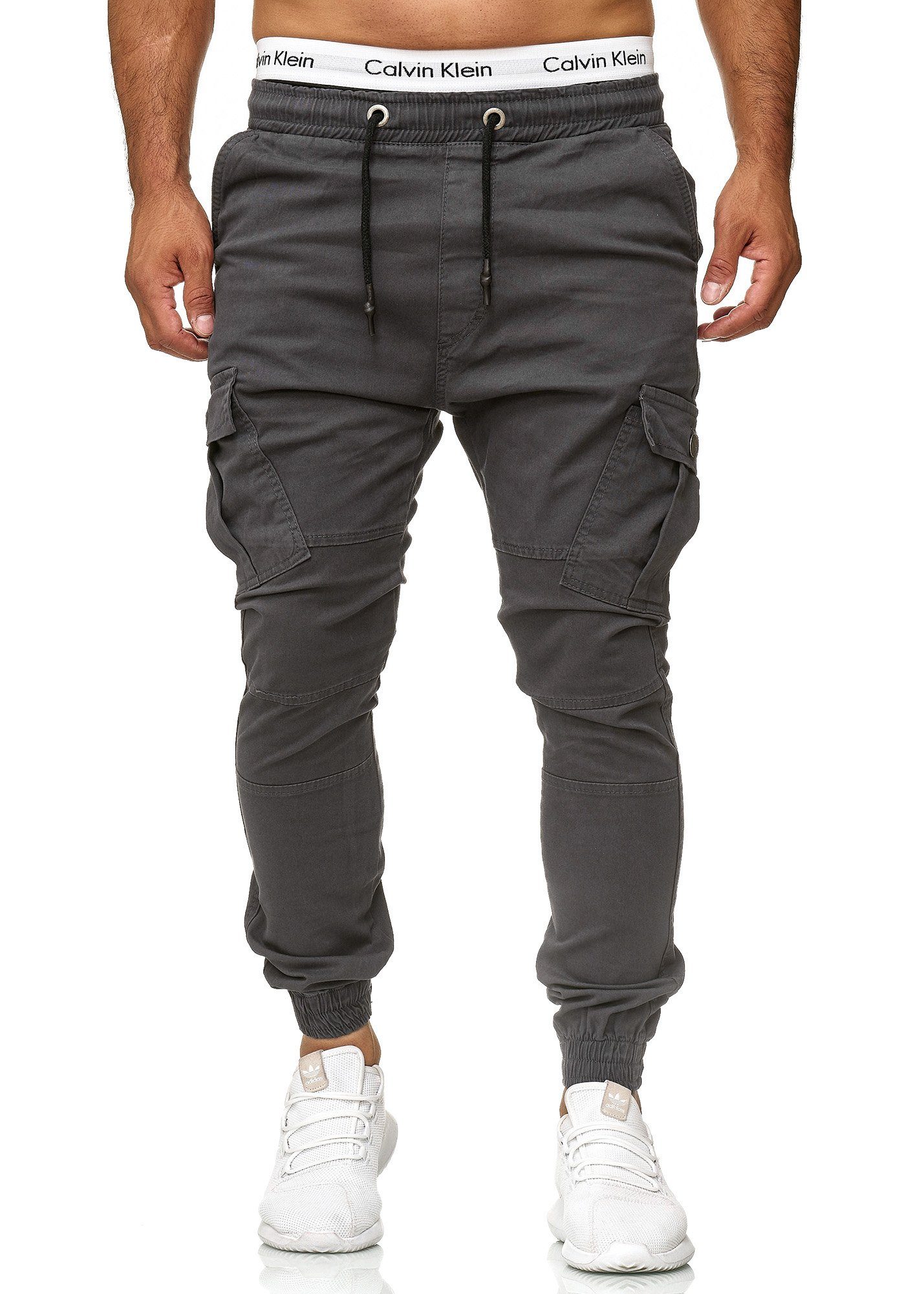 Code47 Slim-fit-Jeans Slim Fit Chino Jogger 3292 Anthrazit