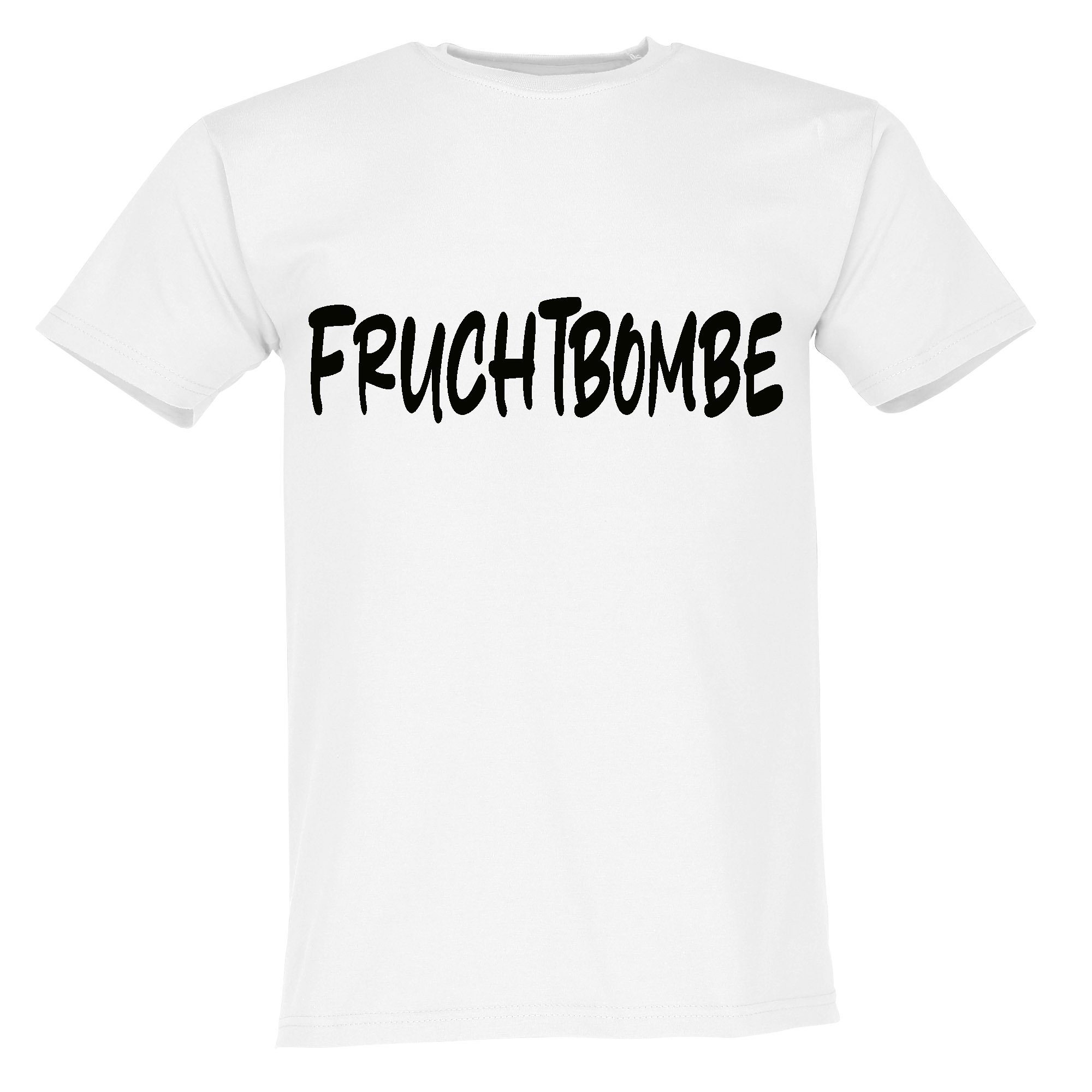 Fruchtbombe mit hochwertigen Weiß-SW für Druck einem T-Shirt Sommermode Banco Herren