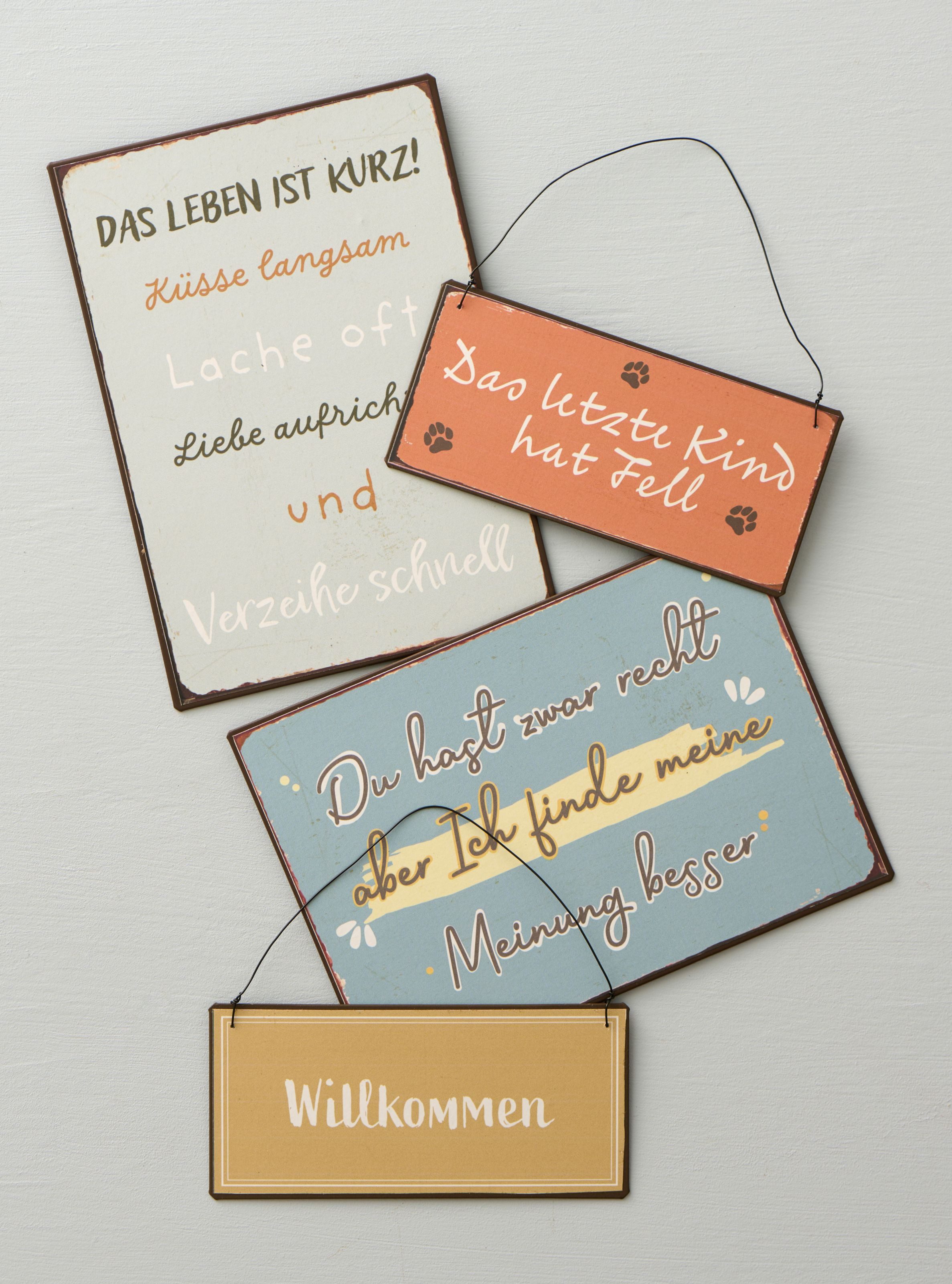 Ib Laursen Metallschild Ib Laursen Blechschild "Du hast zwar recht ..." Wandschild