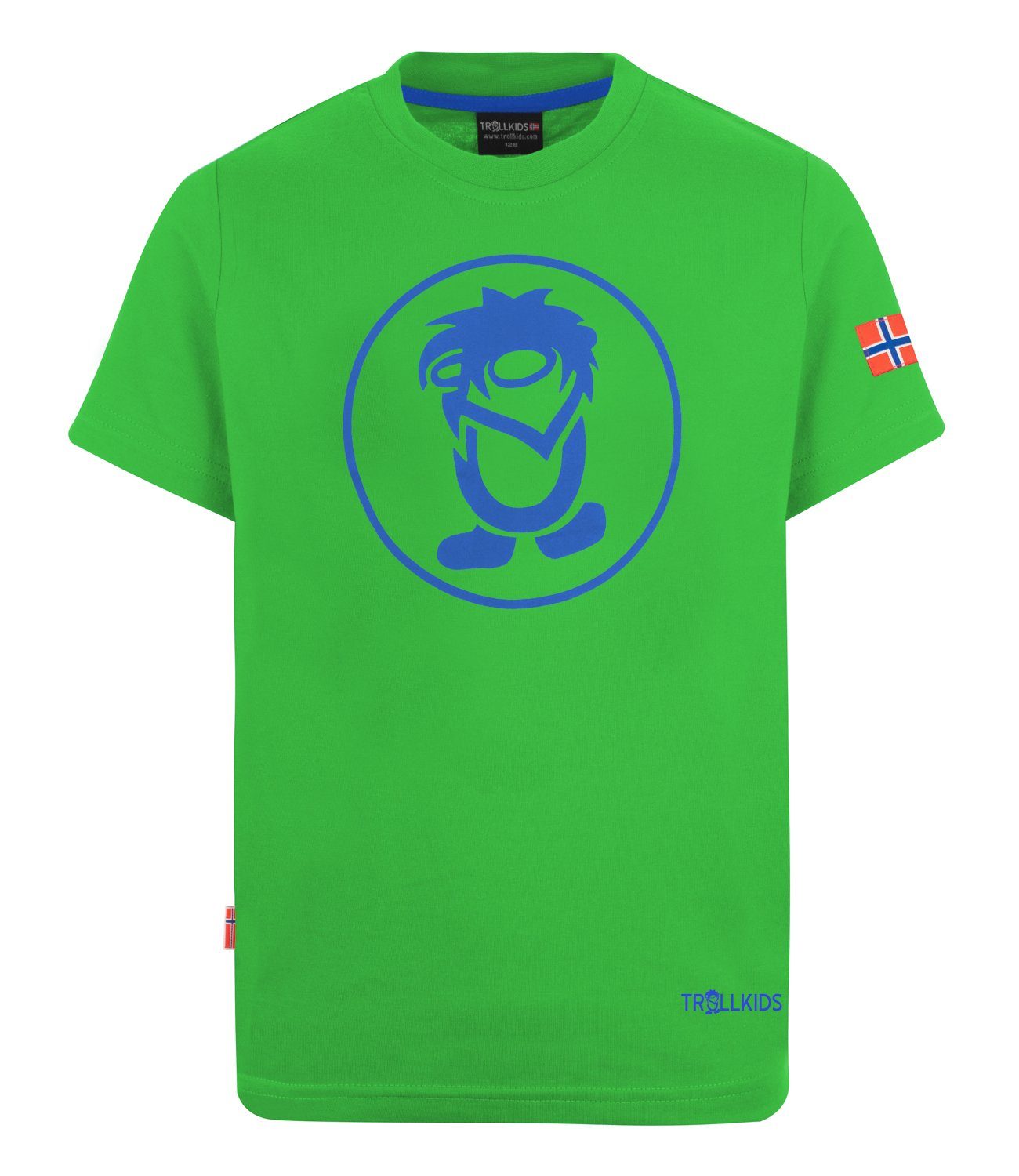 Hellgrün/Blau Troll TROLLKIDS T-Shirt