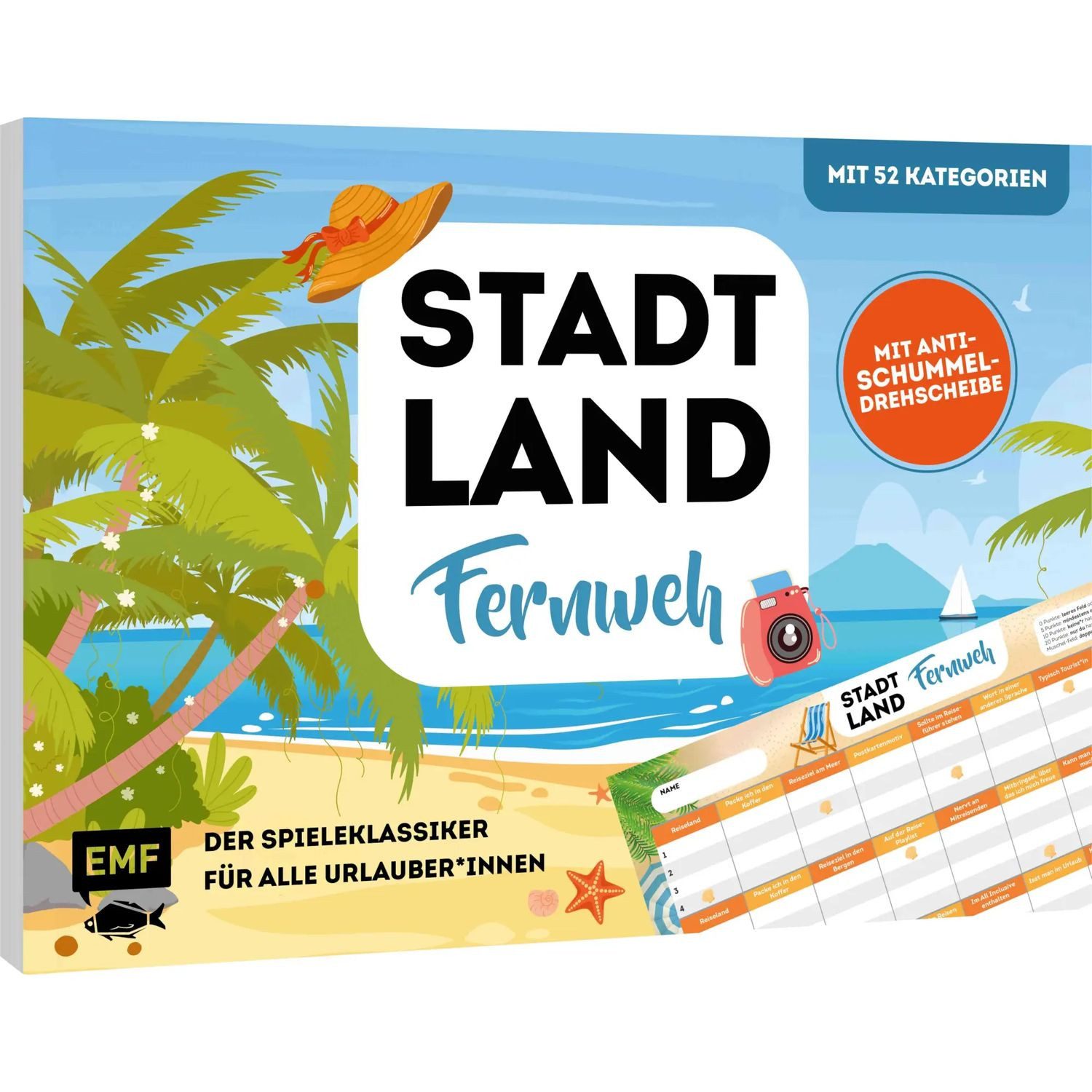 Michael Fischer Spiel Stadt, Land, Fernweh - Der Spieleklassiker für alle Urlauber*innen