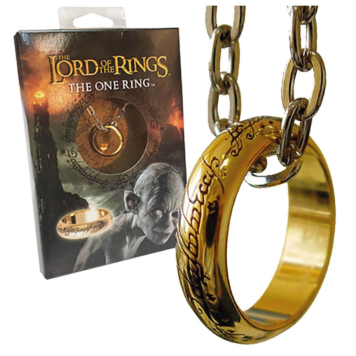 The Noble Collection Dekoobjekt The Noble Collection Herr der Ringe Der Eine Ring (vergoldet), Kuns