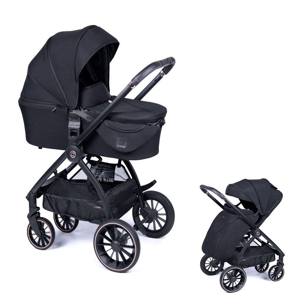 Kombi-Kinderwagen Nuvo 2 in 1 inkl. Sportsitz und umfangreichen Zubehör in 2 Farben