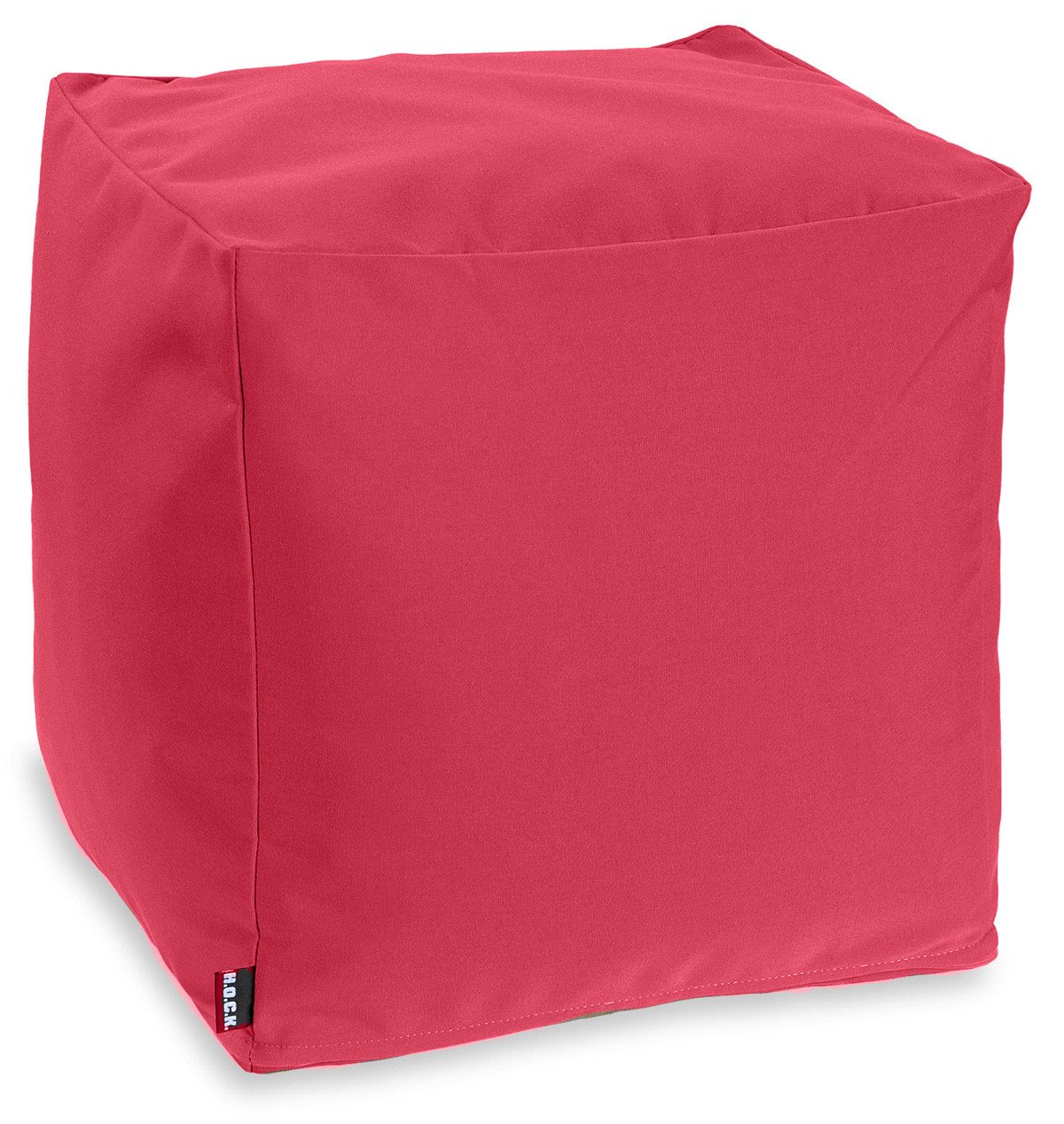 H.O.C.K. Sitzhocker H.O.C.K. Classic Uni Outdoor Bean Cube Pouf 40x40x40cm Farben, Hocker, Sitzhocker, Pouf Hocker, Barhocker - wetterfest, vielseitig