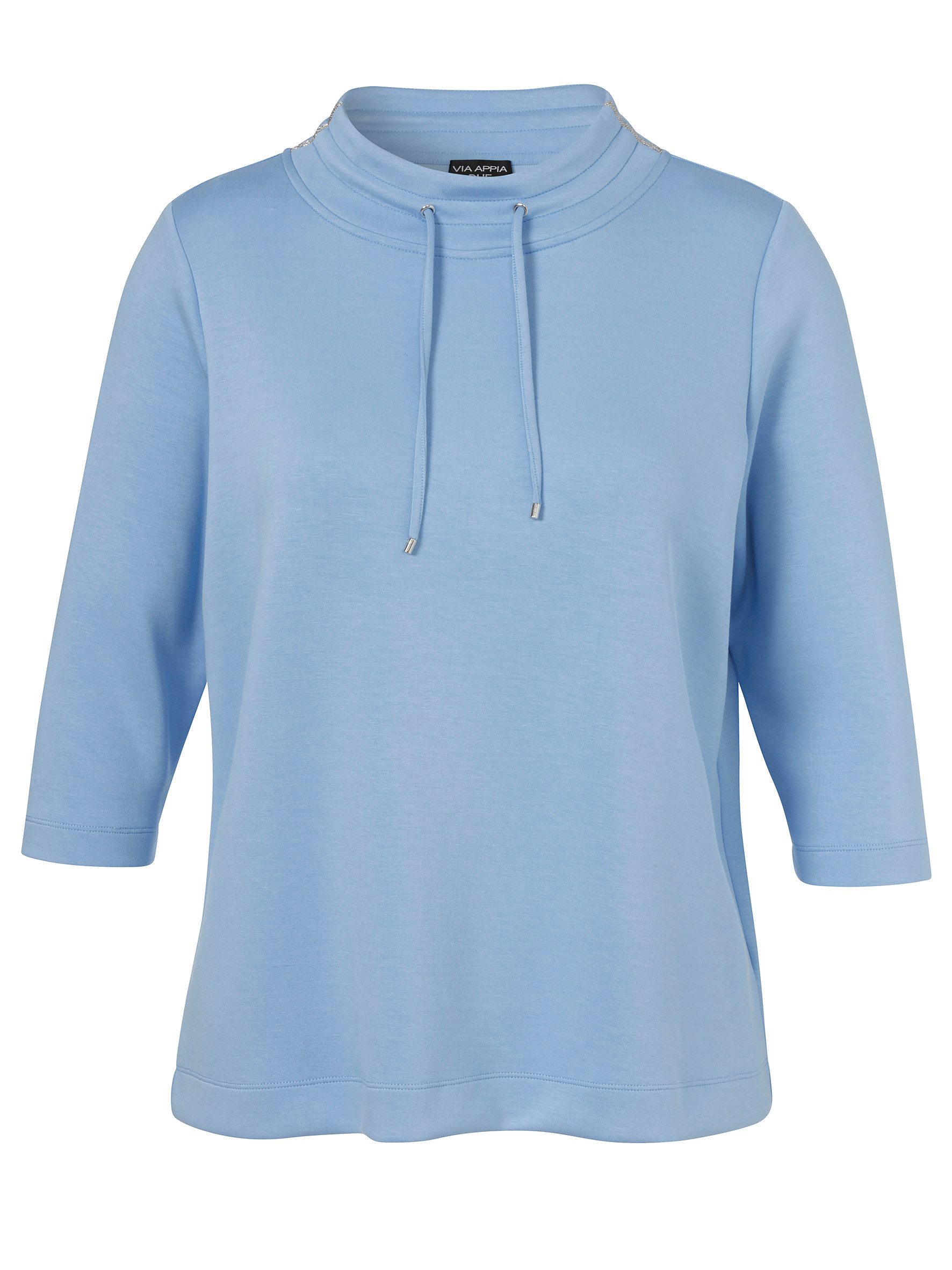 VIA APPIA Sweatshirt Sweatshirt Kragen 3/4 Arm